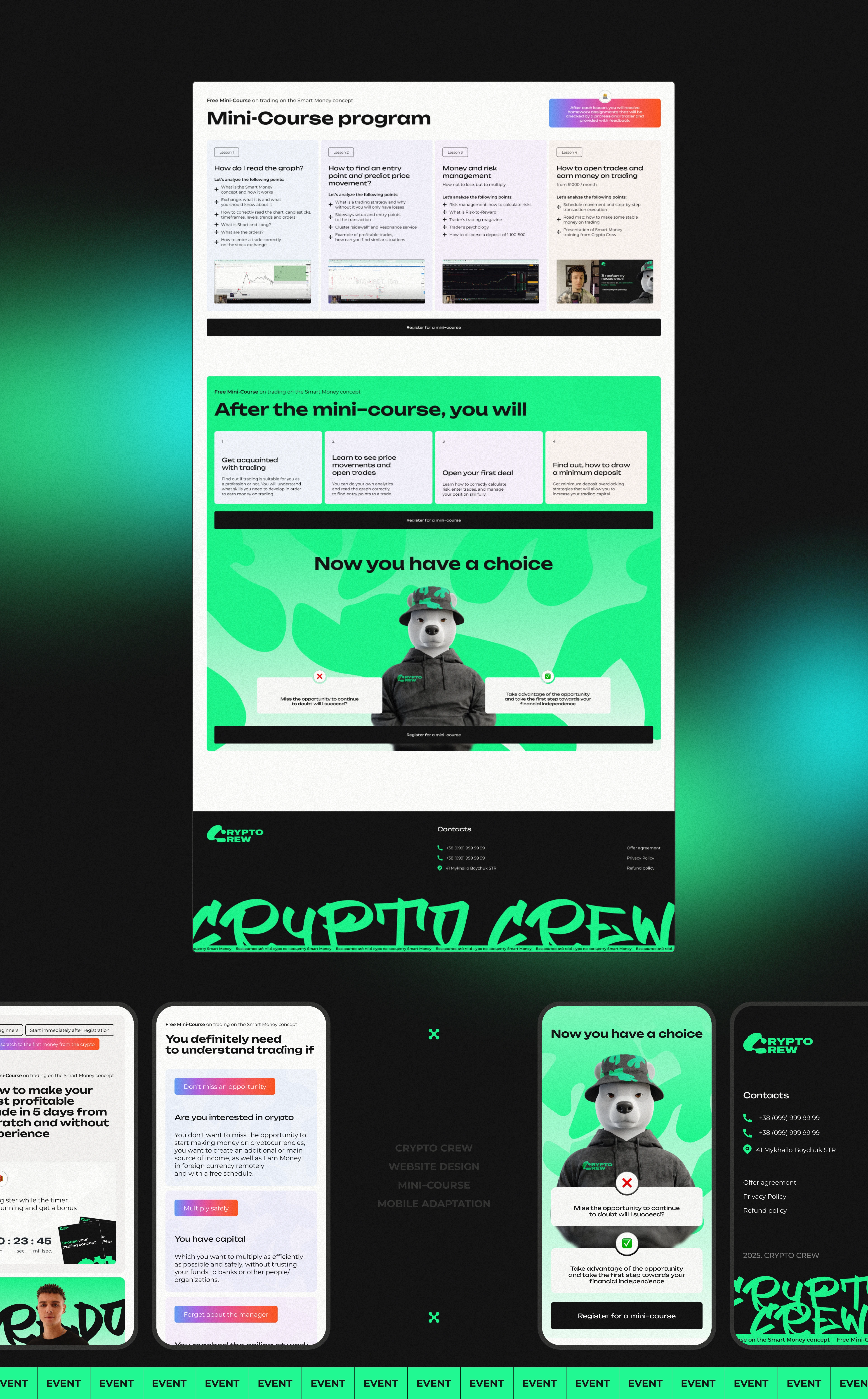 Visual Design System | CryptoCrew — Изображение №8 — Интерфейсы, Брендинг на Dprofile