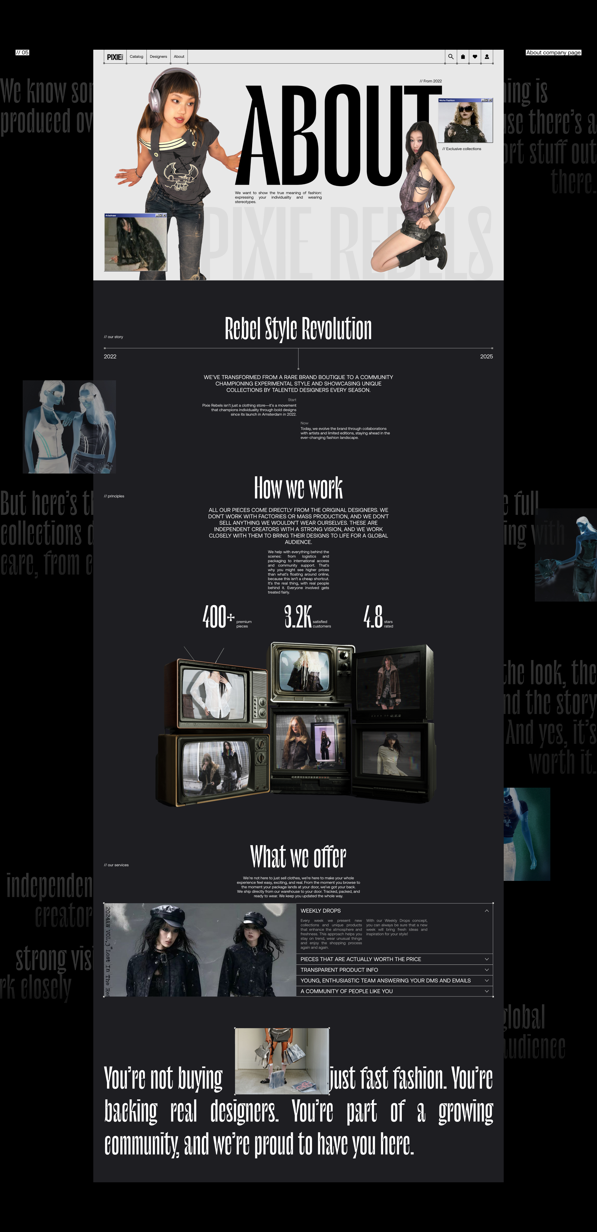 Pixie Rebels | E-commerce — Изображение №12 — Интерфейсы на Dprofile