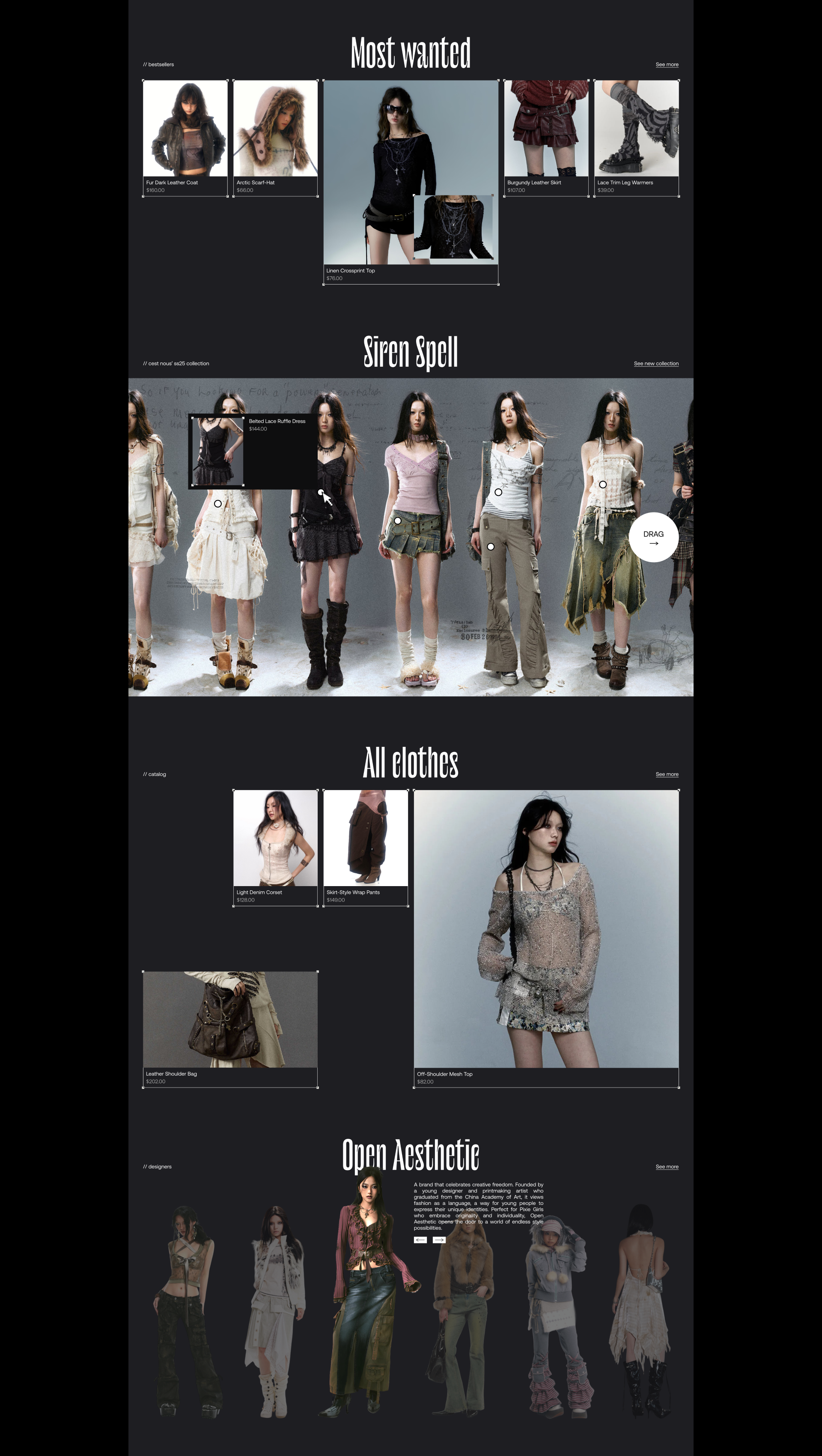 Pixie Rebels | E-commerce — Изображение №3 — Интерфейсы на Dprofile