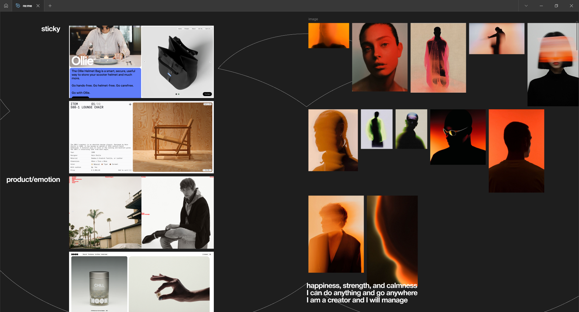 re:me — Изображение №1 — Интерфейсы, Брендинг на Dprofile