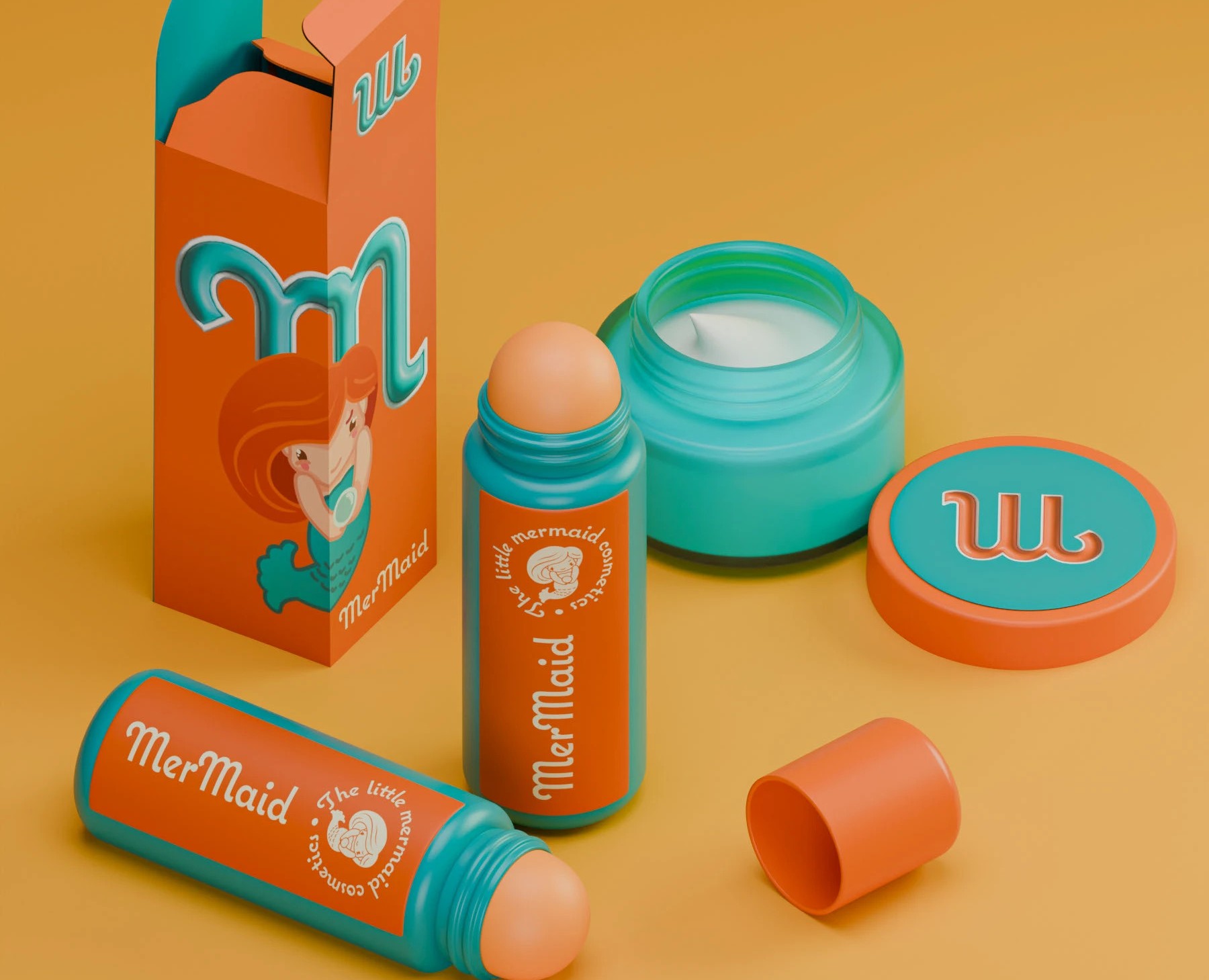 Визуализация упаковки косметической продукции — Иллюстрация, 3D на Dprofile