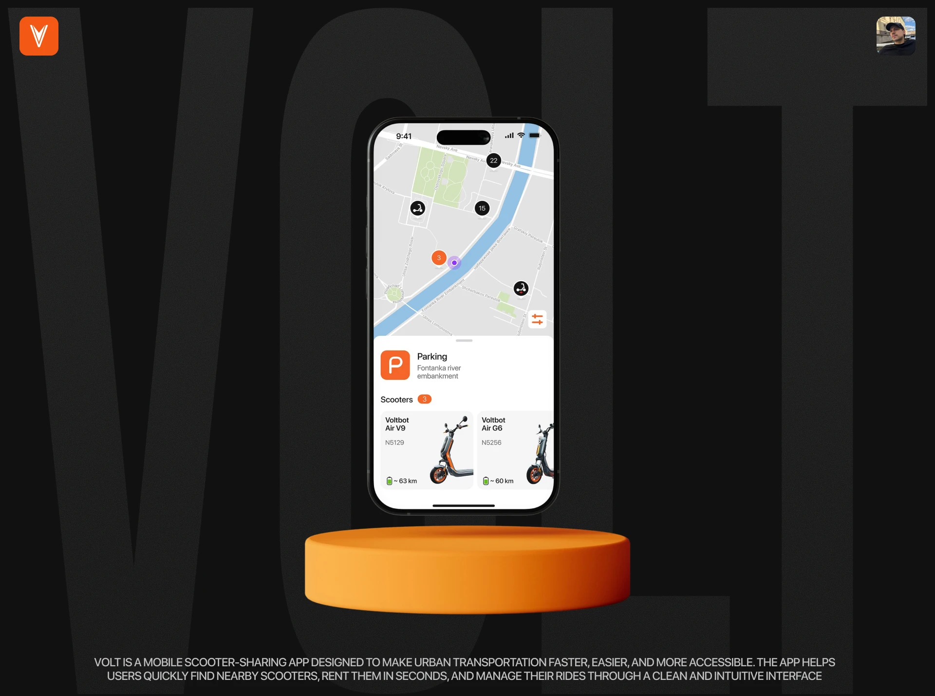 VOLT | Scooter Rental App — Изображение №1 — Интерфейсы на Dprofile