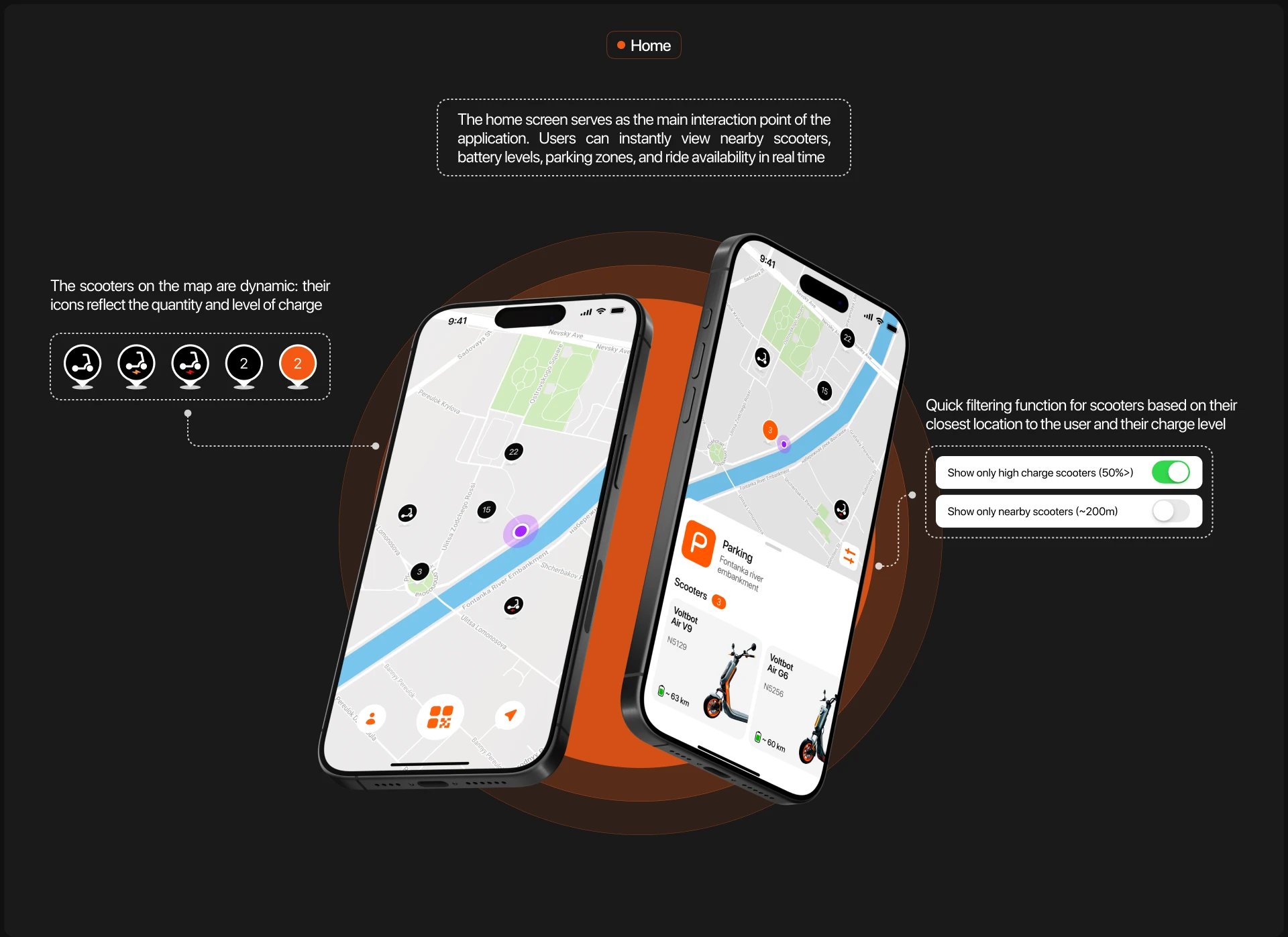VOLT | Scooter Rental App — Изображение №8 — Интерфейсы на Dprofile