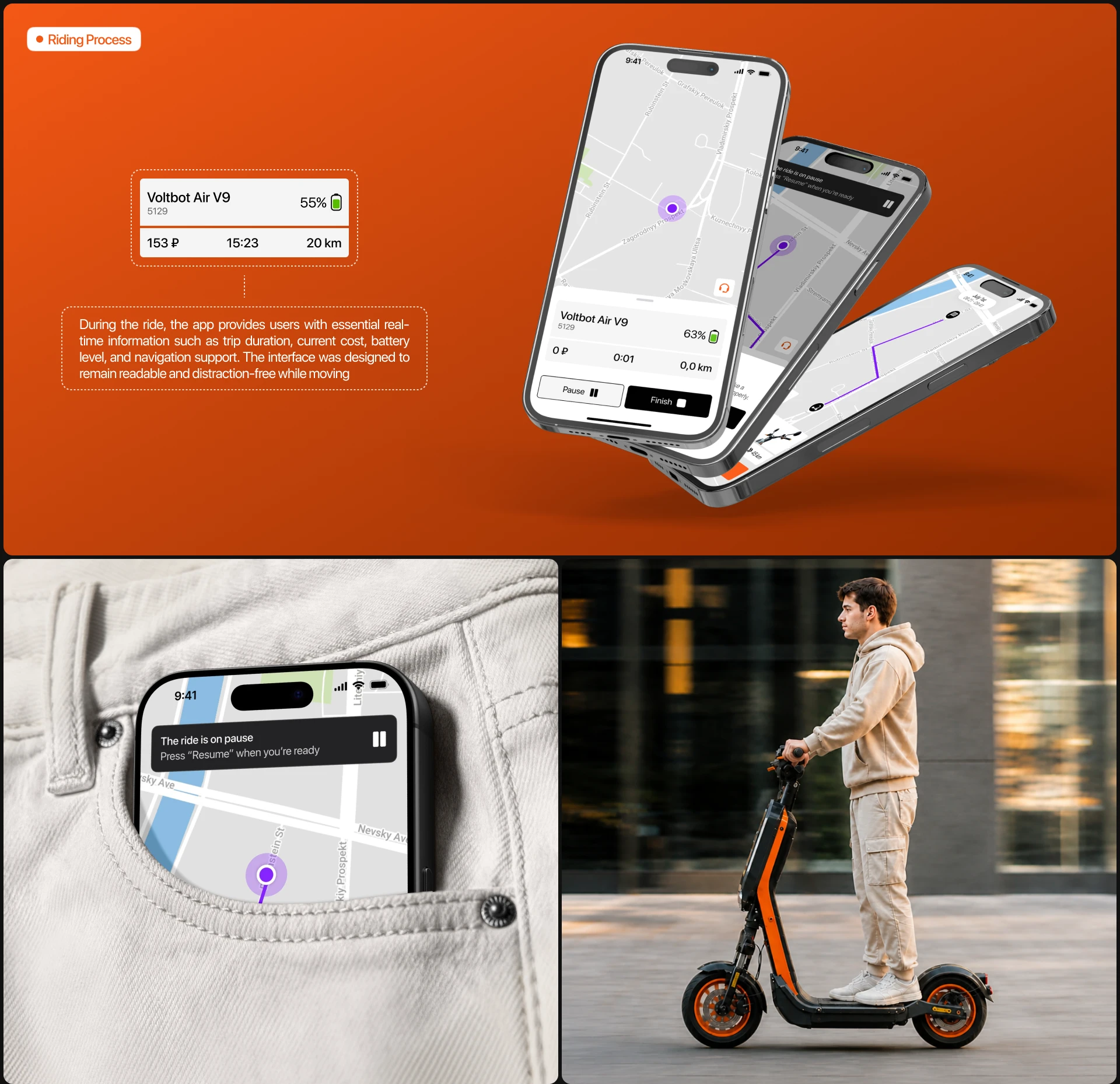 VOLT | Scooter Rental App — Изображение №13 — Интерфейсы на Dprofile