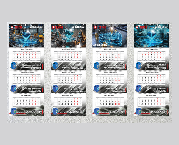 Квартальный календарь 2026 — Графика на Dprofile