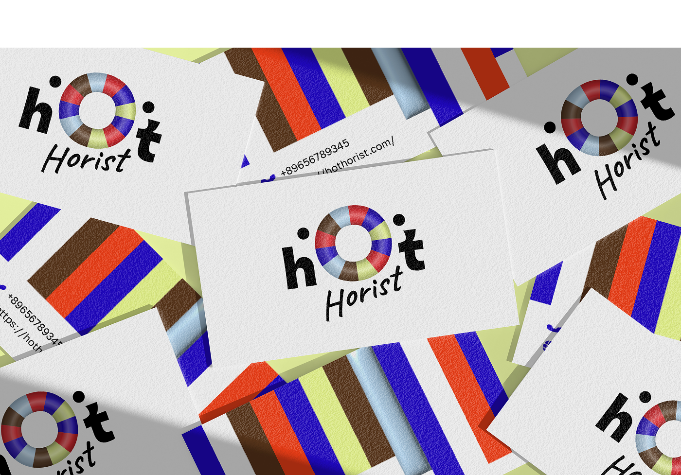 Фирменный стиль для Hot Horist — Изображение №5 — Брендинг, 3D на Dprofile