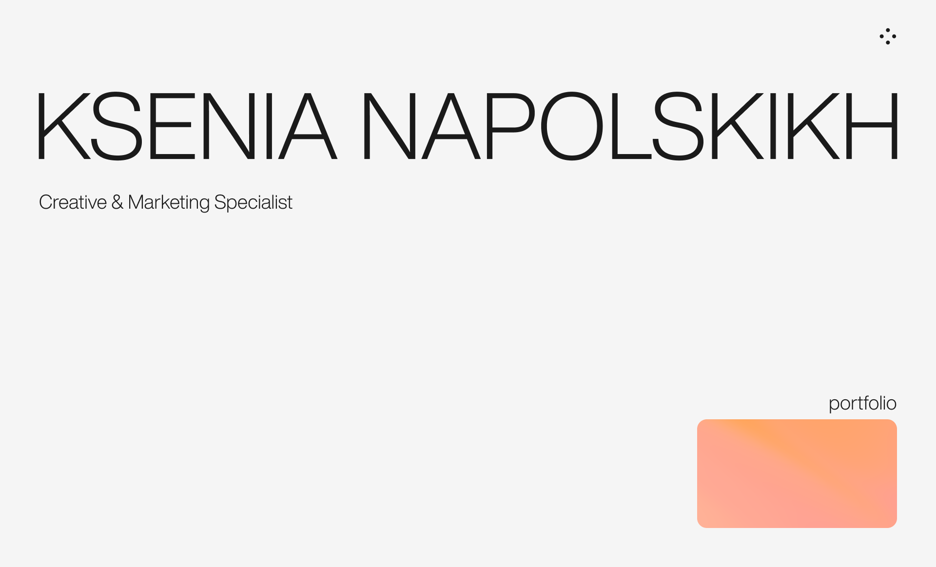 Creative & Marketing portfolio — Изображение №1 — Маркетинг на Dprofile