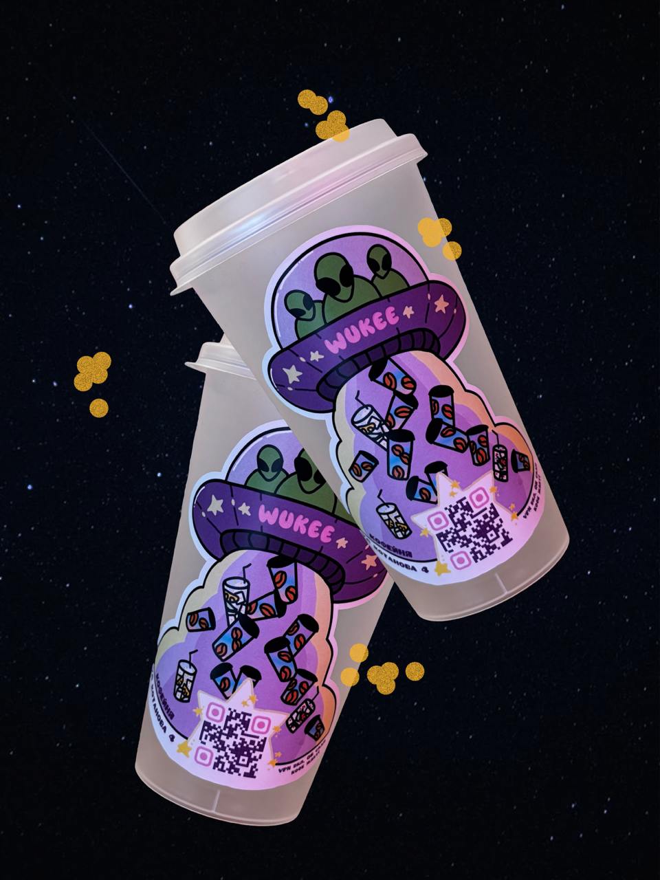 Кофейня Wukee киноафиша+стикеры — Изображение №2 — Интерфейсы, Иллюстрация на Dprofile