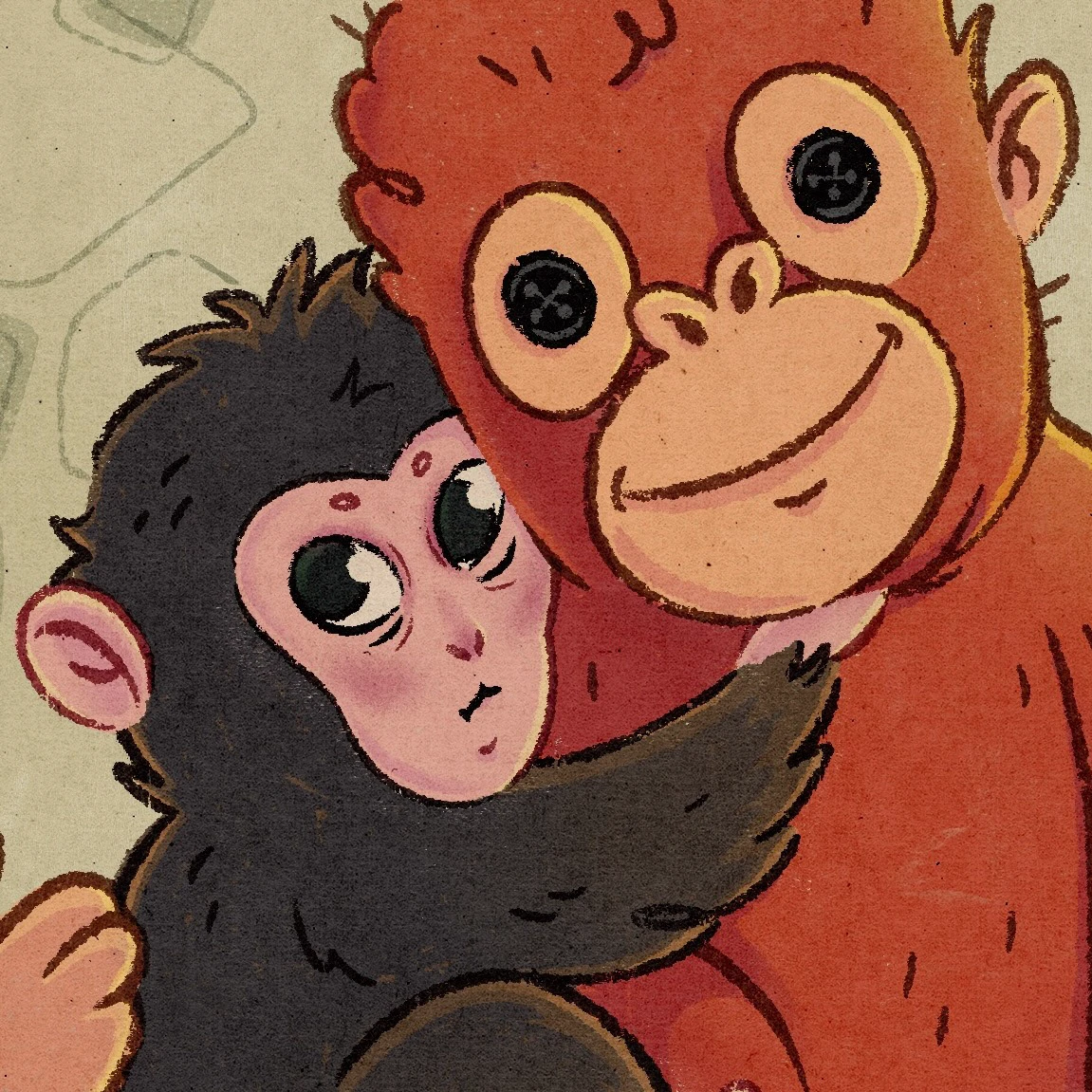 Обезьянка Панч. 2026 — Изображение №2 — Иллюстрация на Dprofile