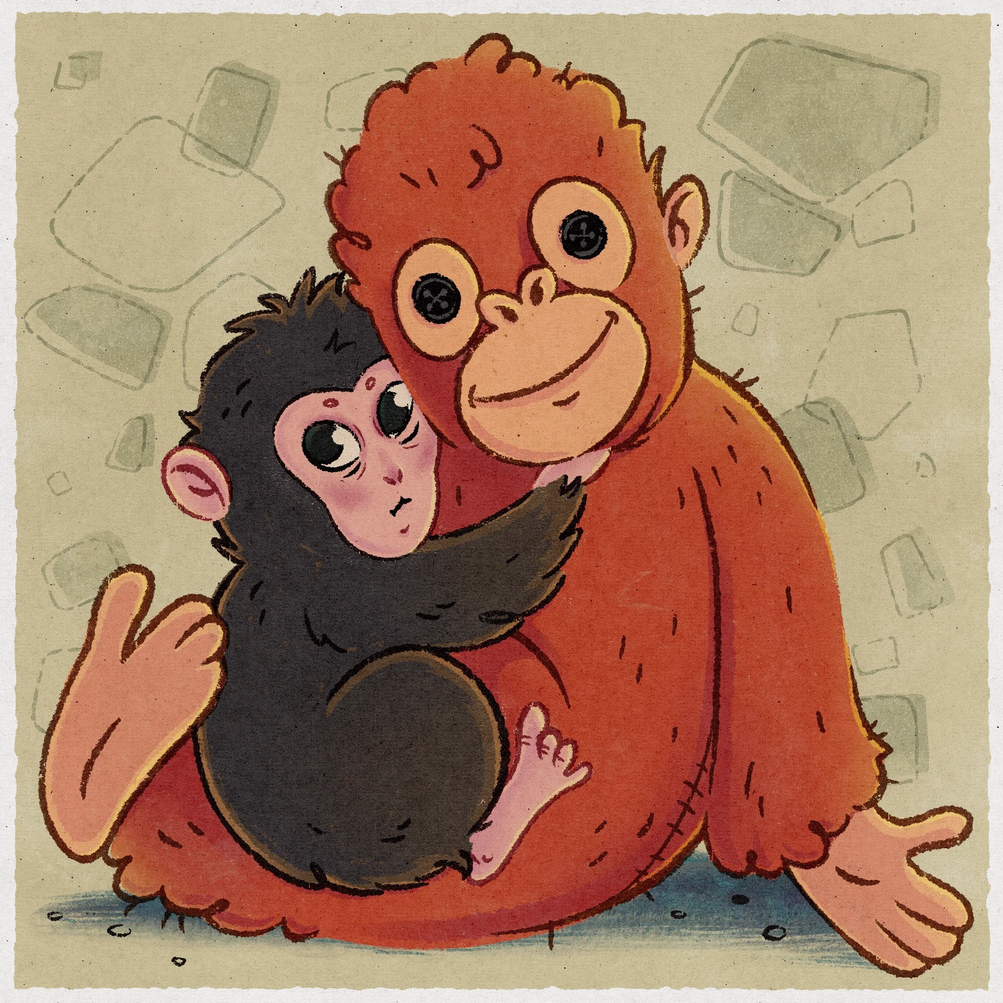 Обезьянка Панч. 2026 — Изображение №1 — Иллюстрация на Dprofile