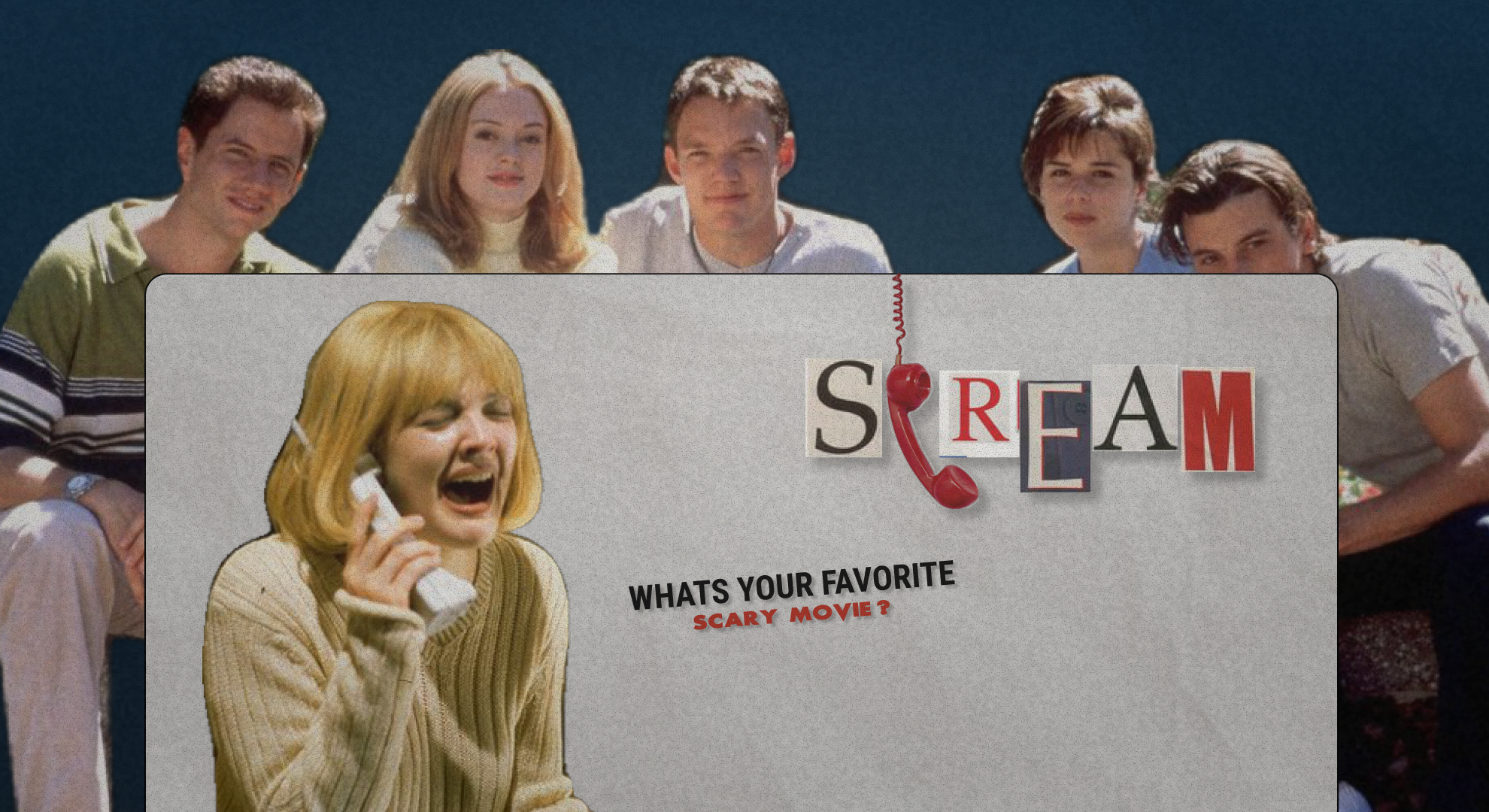 "What's your favorite scary movie?" — Изображение №1 — Брендинг, Иллюстрация на Dprofile