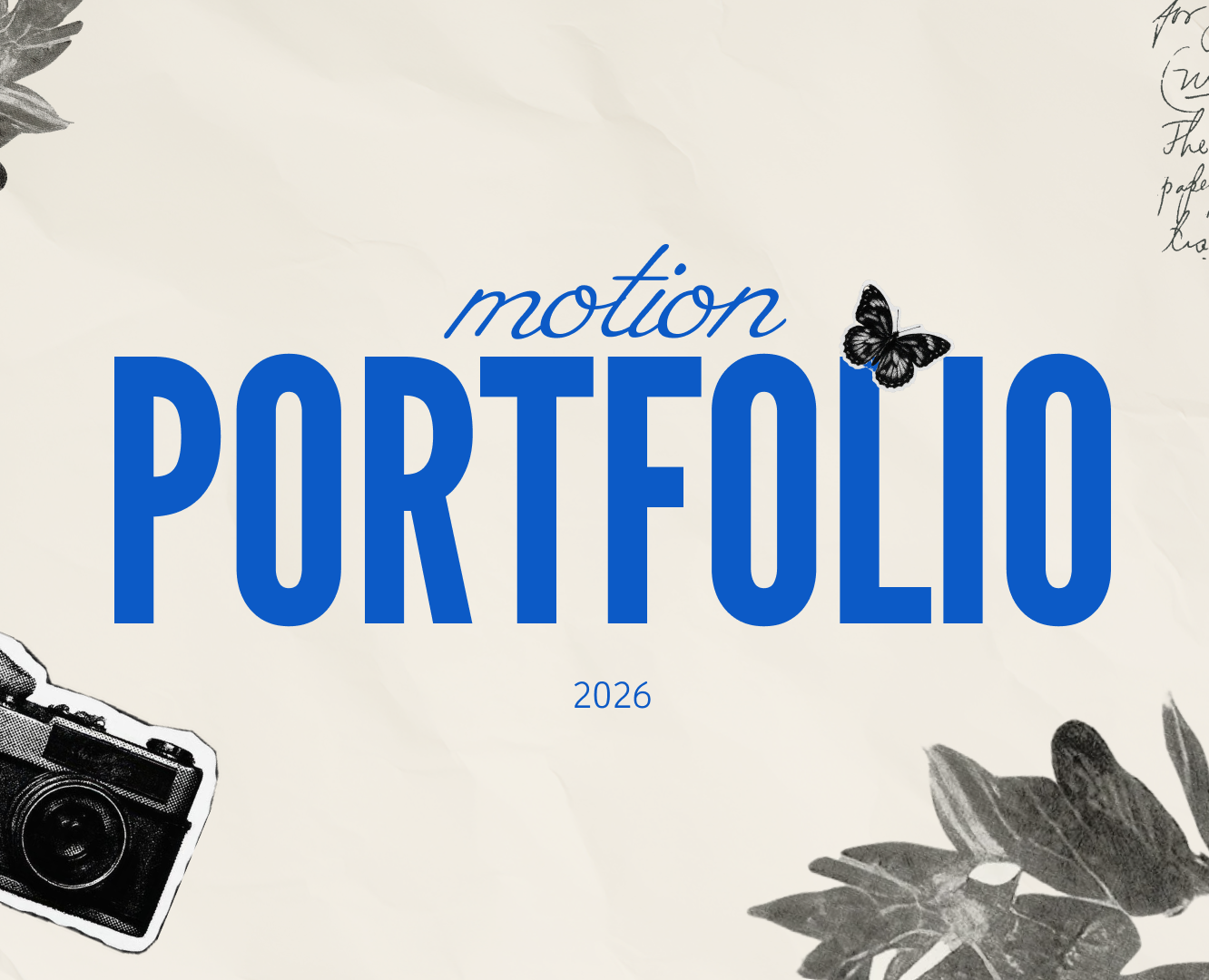 Portfolio 2026 | Motion Design — Иллюстрация, Анимация на Dprofile