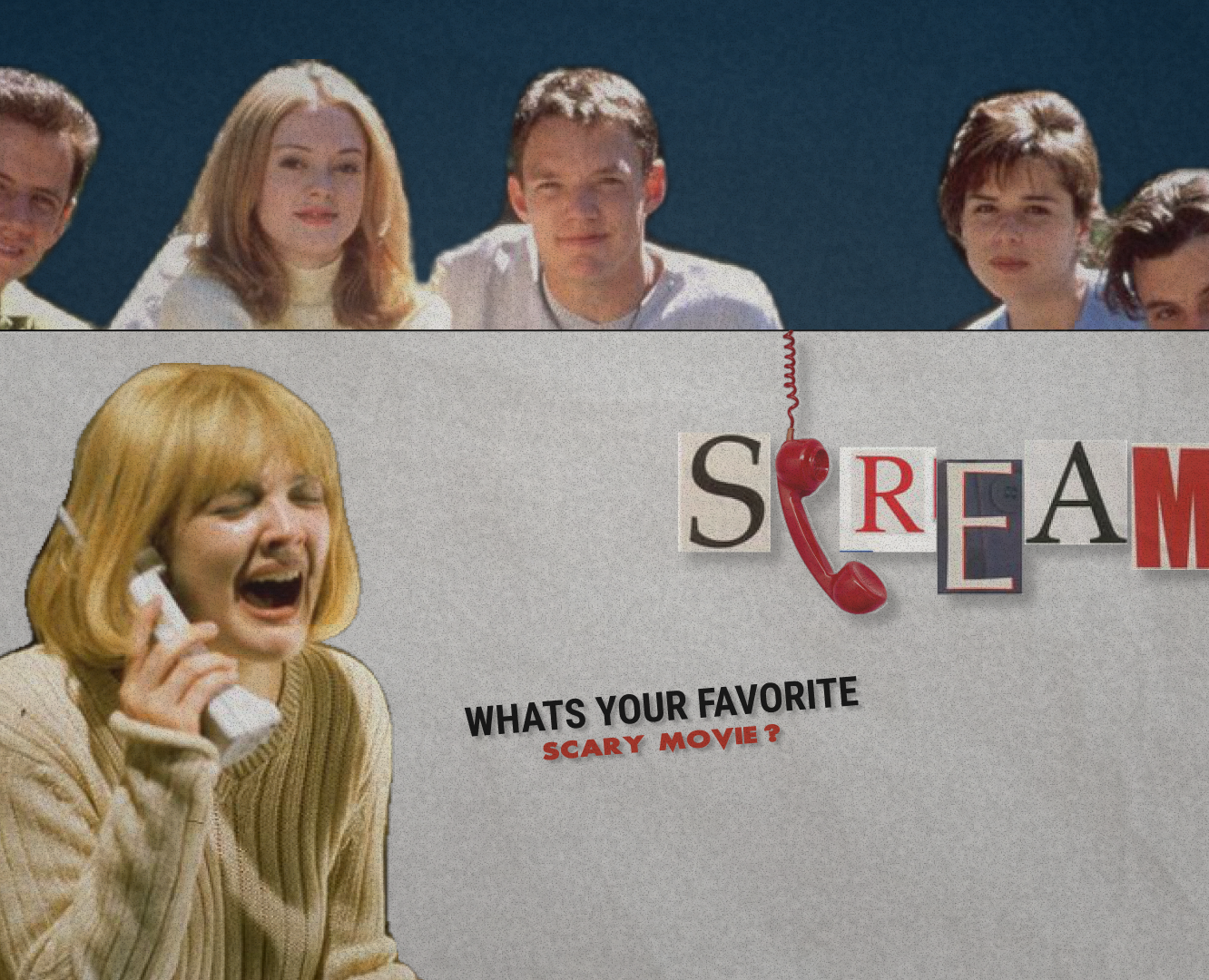 "What's your favorite scary movie?" — Брендинг, Иллюстрация на Dprofile