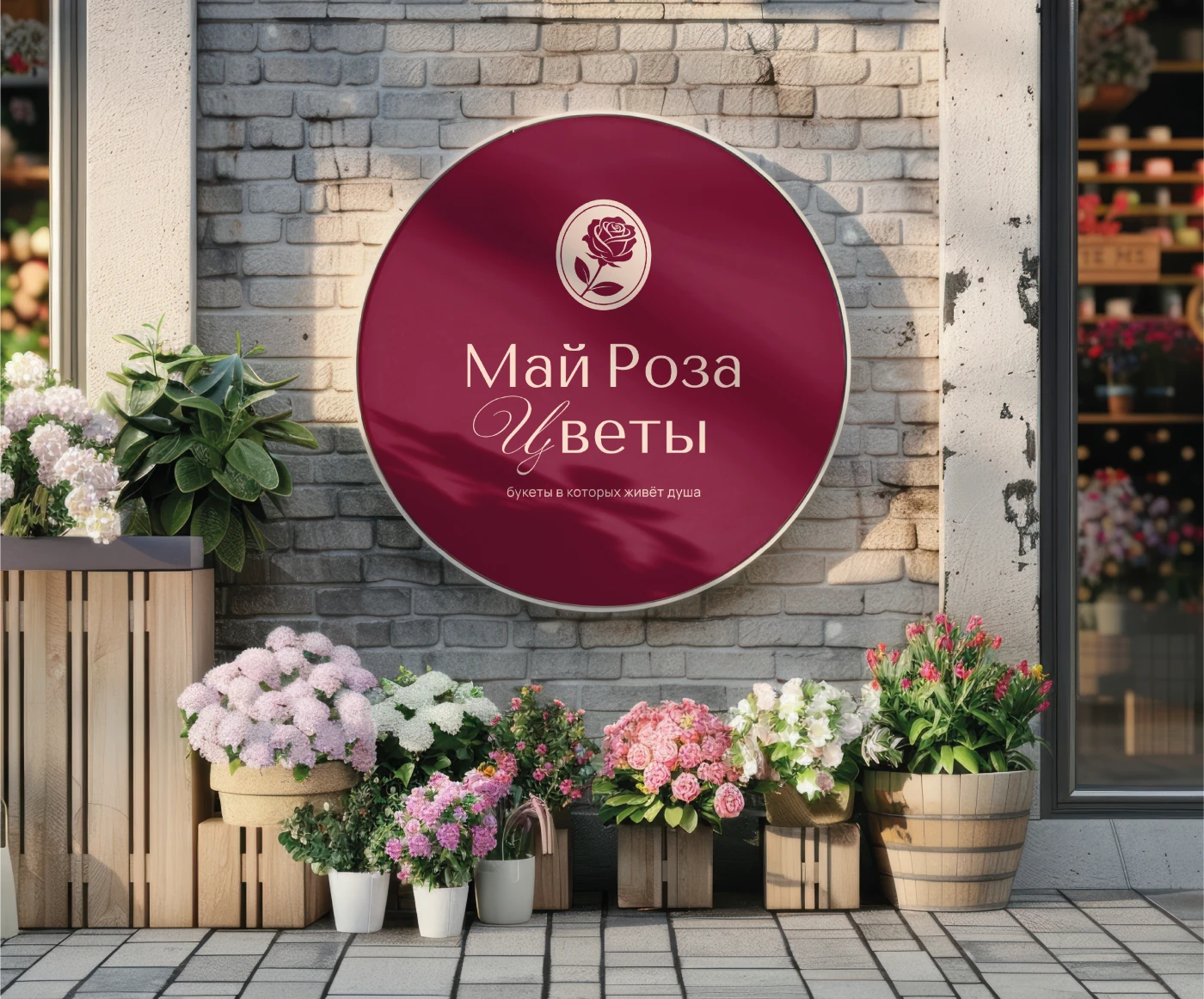 Логотип цветочного салона / Flower salon logo — Изображение №3 — Брендинг на Dprofile