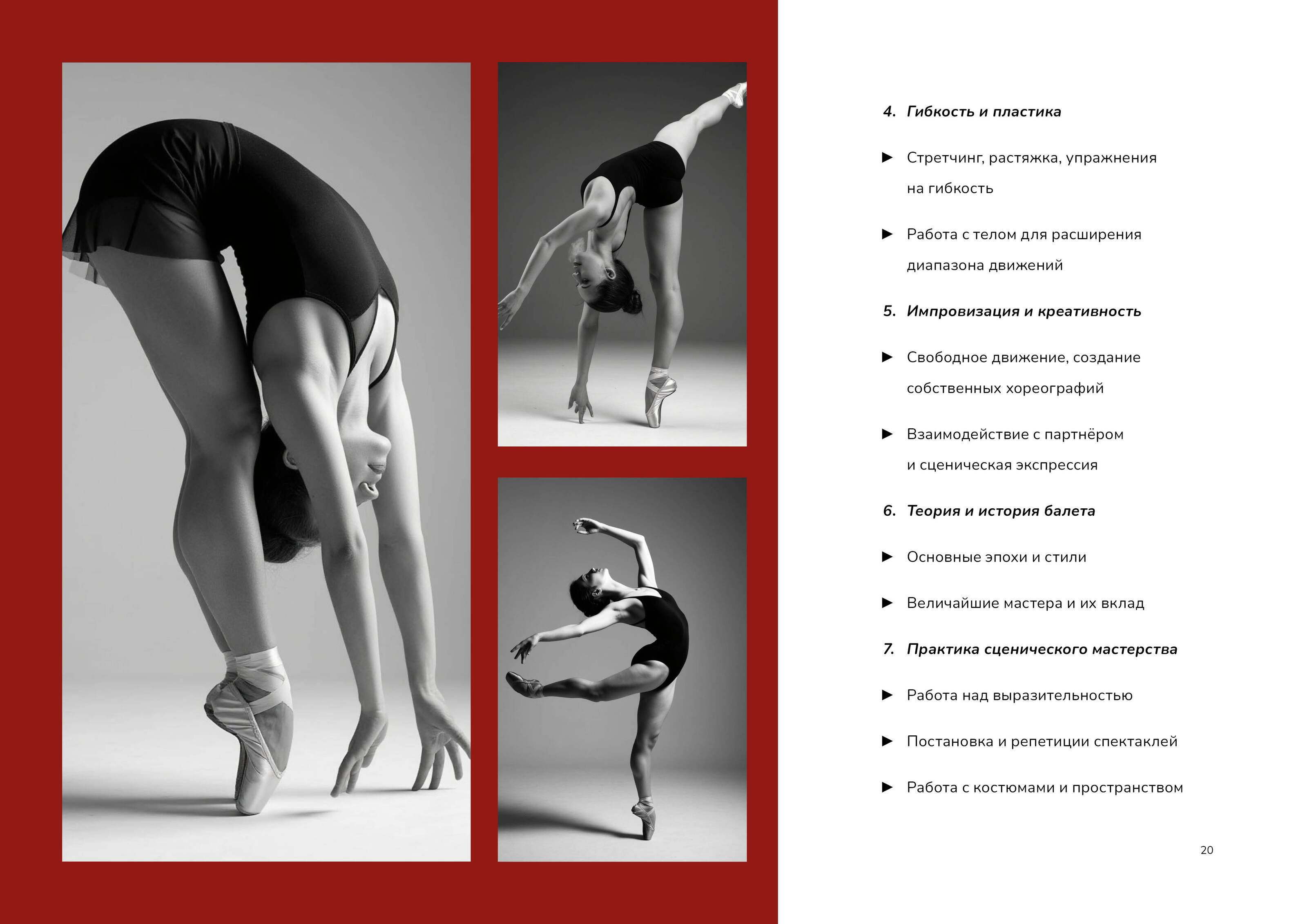 "BLACK SWAN" Академия танцев верстка брошюры — Изображение №10 — Брендинг, Графика на Dprofile