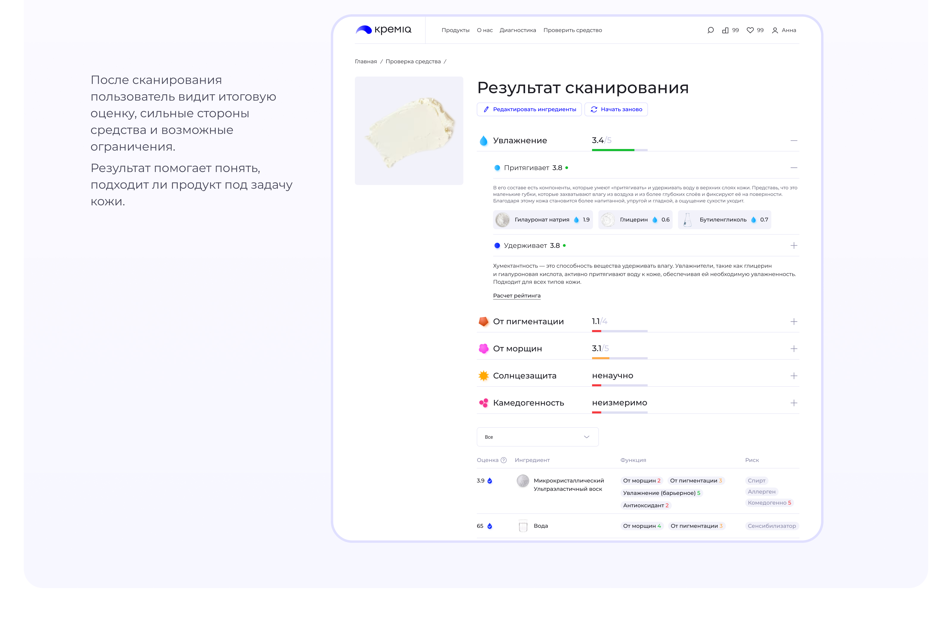 KremIQ – проверка эффективности средств — Изображение №13 — Интерфейсы на Dprofile