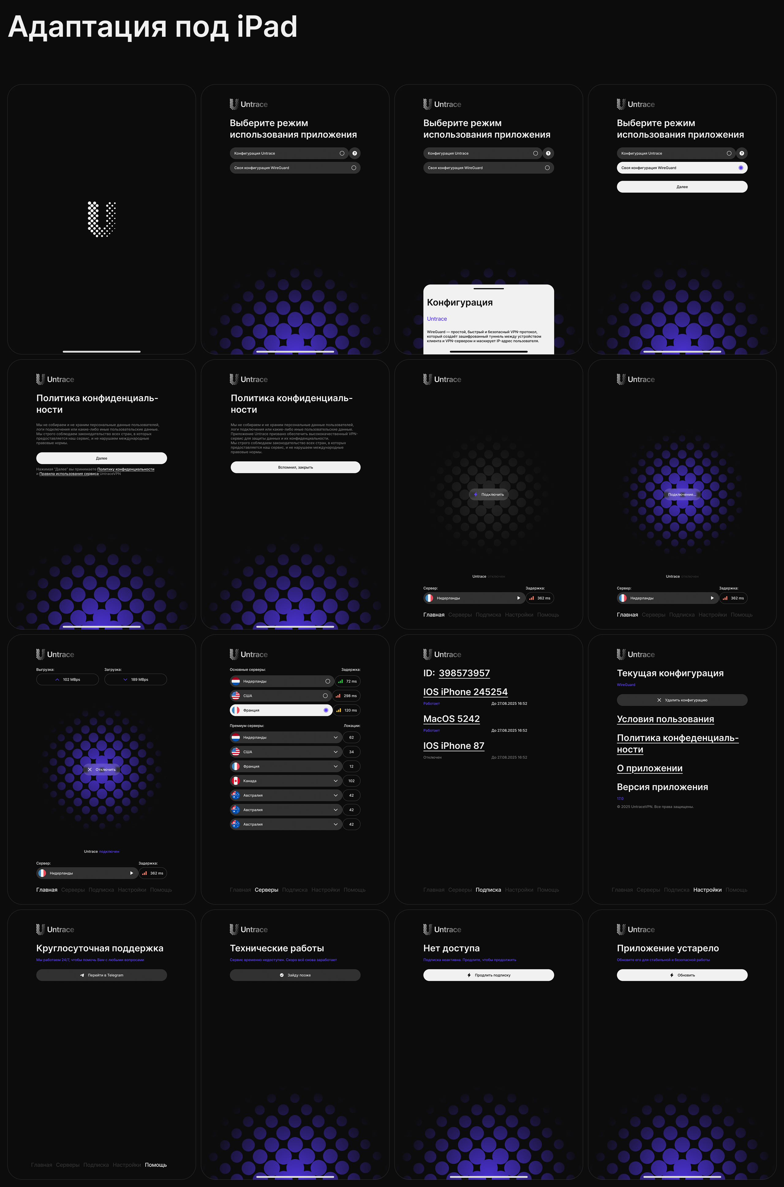 Untrace — Изображение №4 — Интерфейсы, Брендинг на Dprofile
