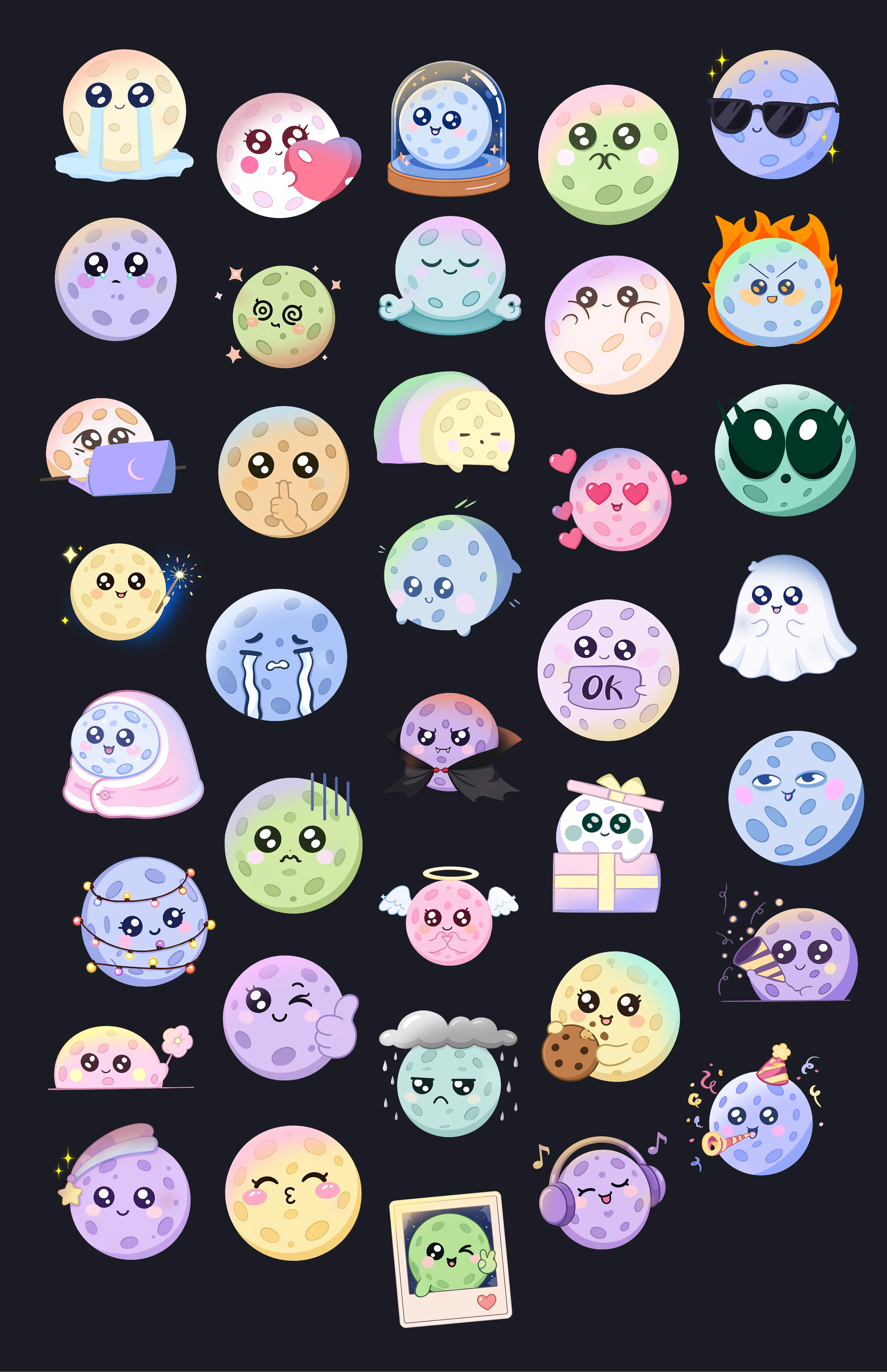 Lumi stickerpack/Луми стикерпак — Изображение №3 — Брендинг, Иллюстрация на Dprofile