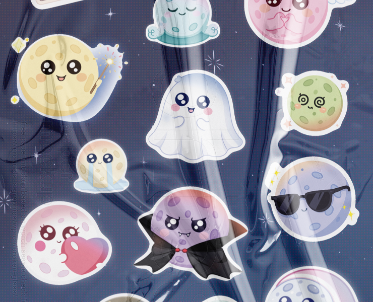 Lumi stickerpack/Луми стикерпак — Брендинг, Иллюстрация на Dprofile