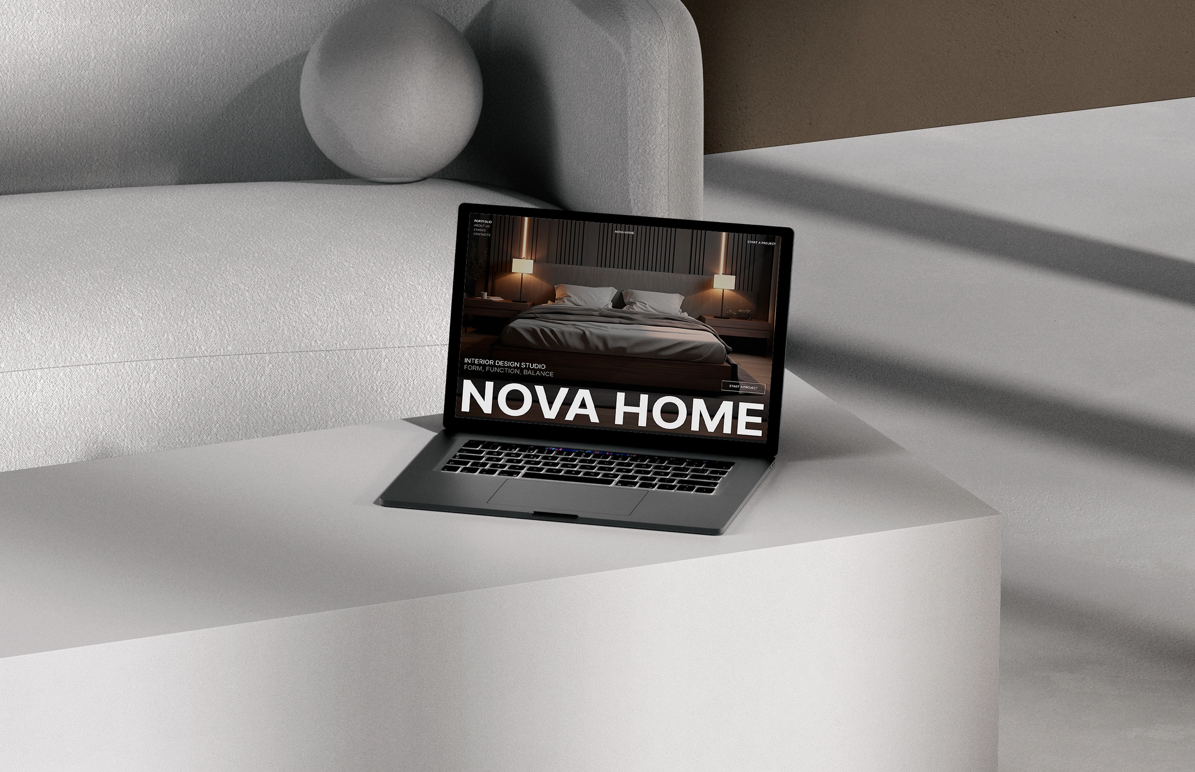 NOVA HOME | Landing page for Interior Design Studio — Изображение №2 — Интерфейсы на Dprofile