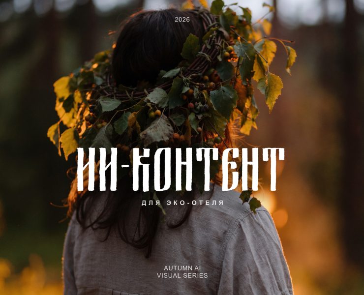 ИИ-контент для эко-отеля | AI Photo Content — Нейро на Dprofile