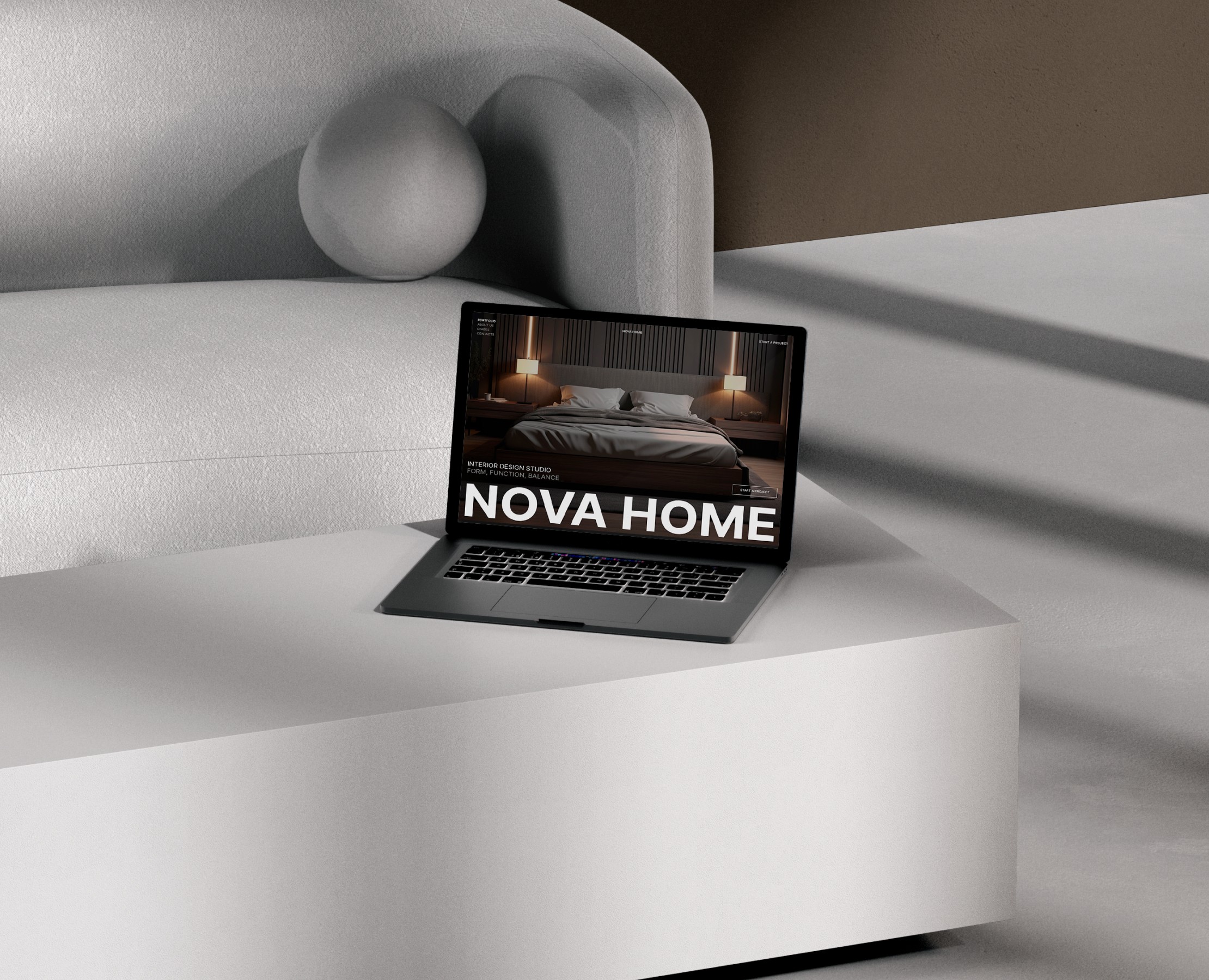 NOVA HOME | Landing page for Interior Design Studio на Dprofile
