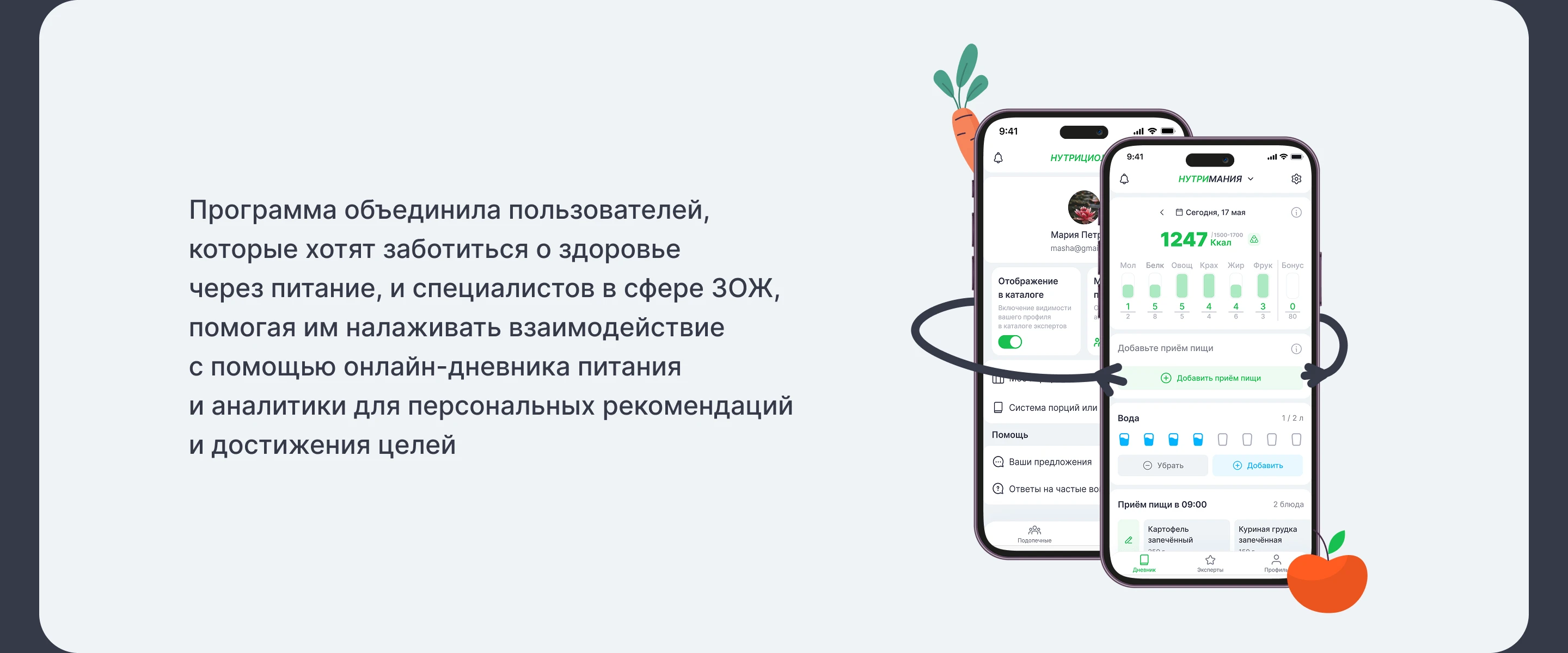 Программа для осознанного питания — Изображение №8 — Интерфейсы на Dprofile