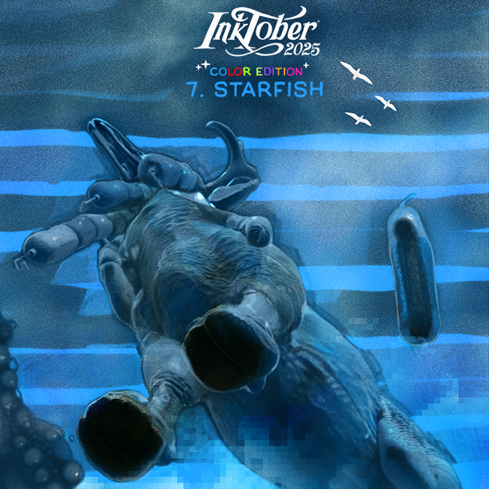 • 372: #inkTober2025 /0-31/ + #sculpTober /2,3,4,5,6/_ — Изображение №13 — Иллюстрация, 3D на Dprofile