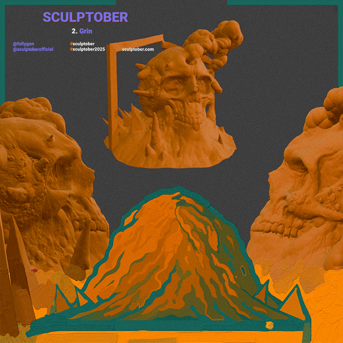 • 372: #inkTober2025 /0-31/ + #sculpTober /2,3,4,5,6/_ — Изображение №4 — Иллюстрация, 3D на Dprofile
