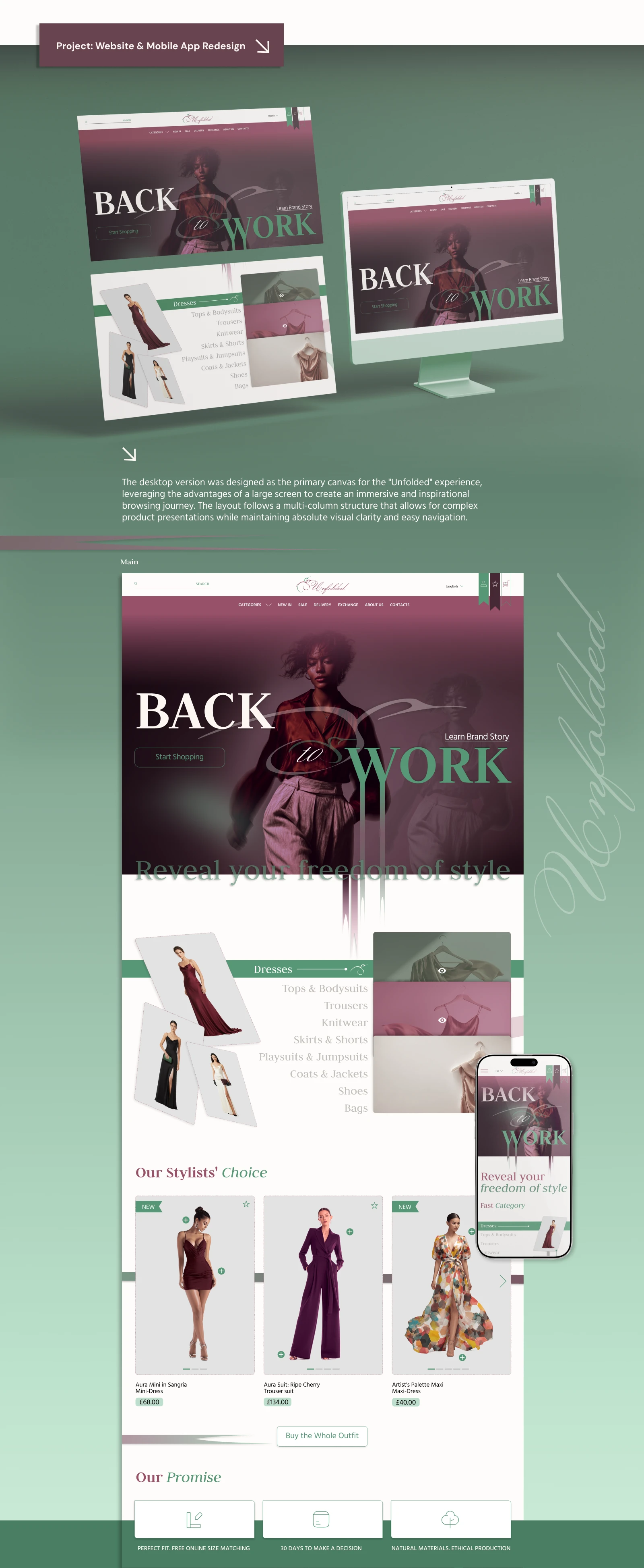 E-commerce concept/ Women's clothing store — Изображение №5 — Интерфейсы, Брендинг на Dprofile