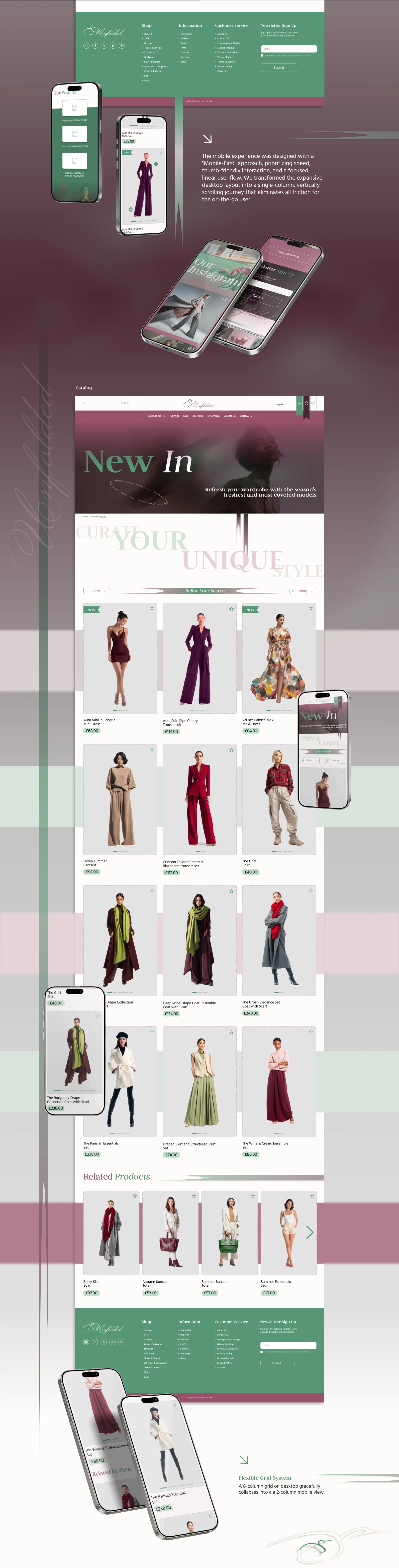 E-commerce concept/ Women's clothing store — Изображение №7 — Интерфейсы, Брендинг на Dprofile