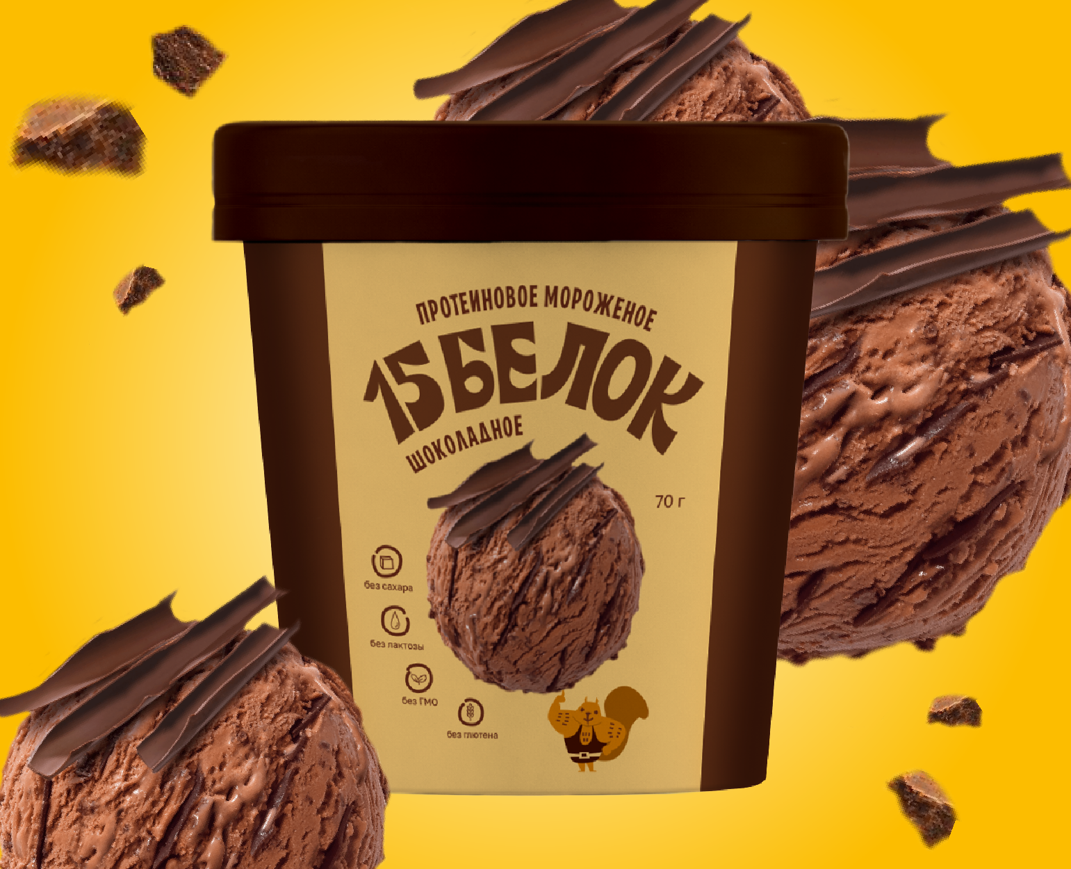 Продуктовый брендинг «15 Белок» — Брендинг на Dprofile