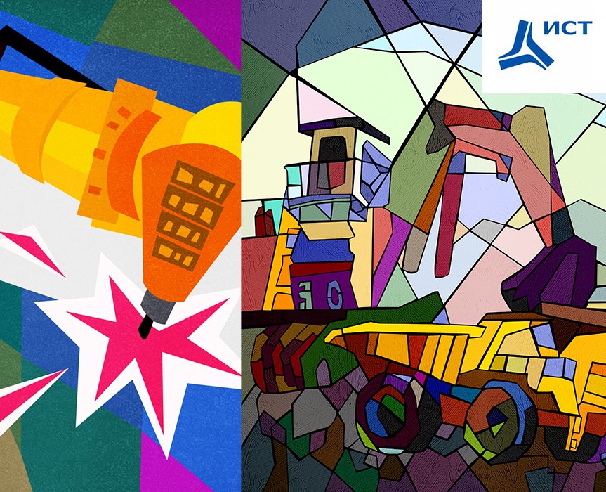 Иллюстрации для ГК ИСТ на Dprofile