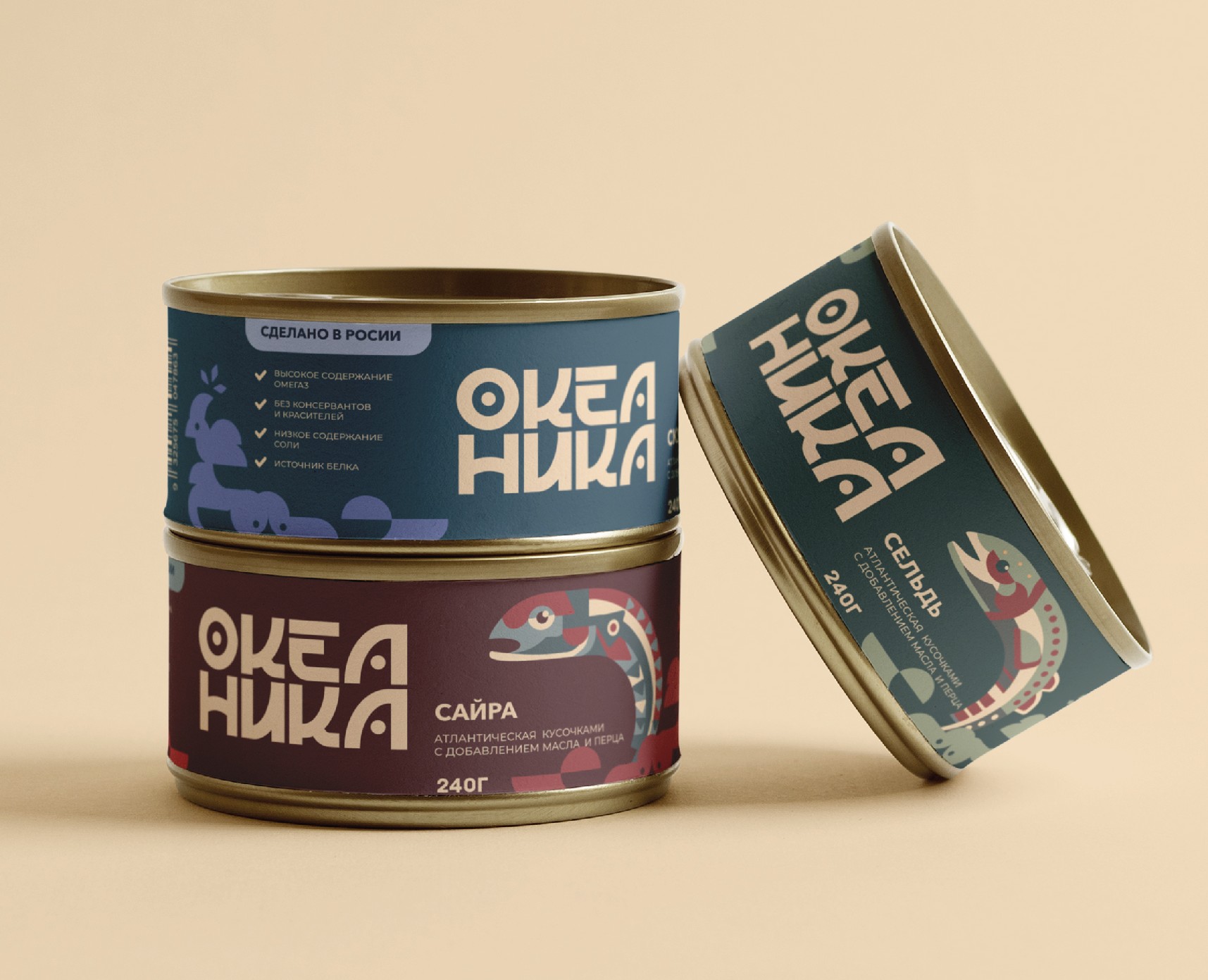 Фирменный стиль бренда "Океаника" — Брендинг, Промдизайн на Dprofile