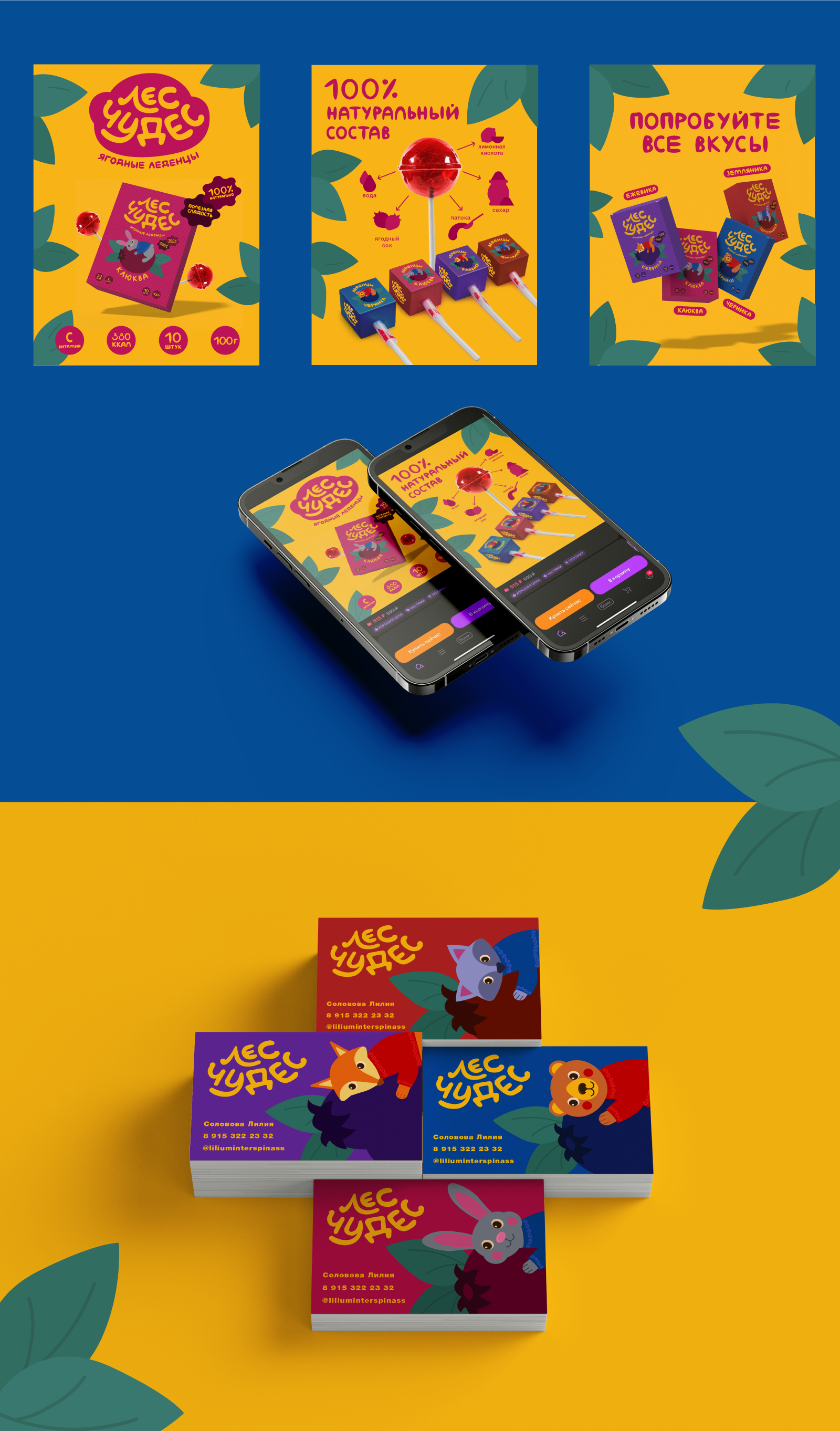 Продуктовый брендинг «Лес чудес» — Изображение №6 — Интерфейсы, Брендинг на Dprofile