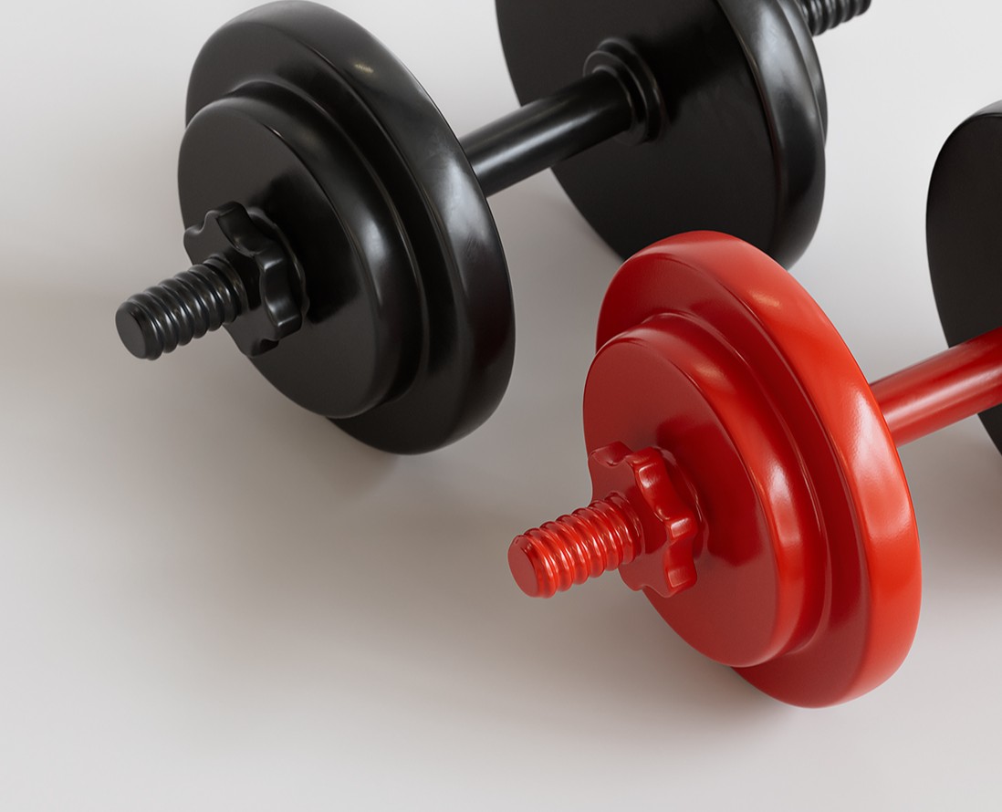 Гантели — 3D на Dprofile