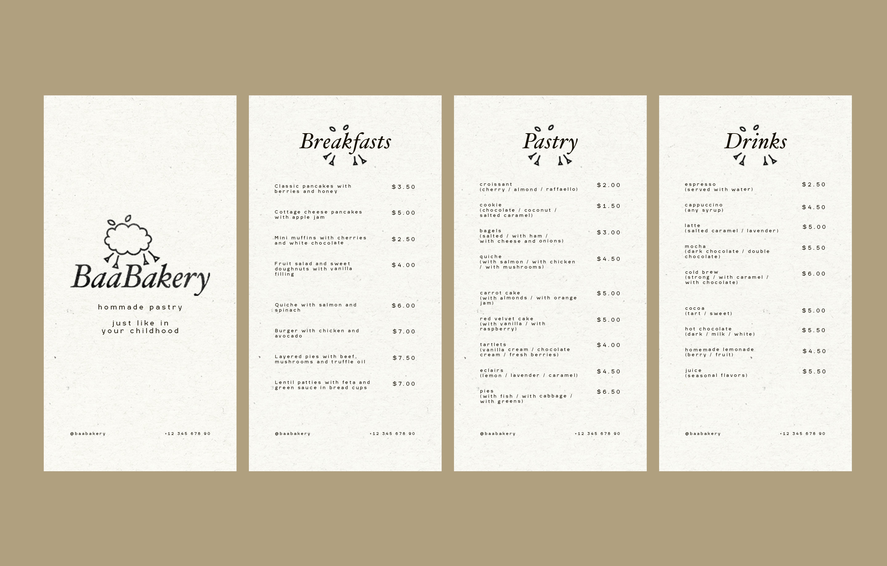 BaaBakery / айдентика для семейной пекарни — Изображение №4 — Брендинг на Dprofile