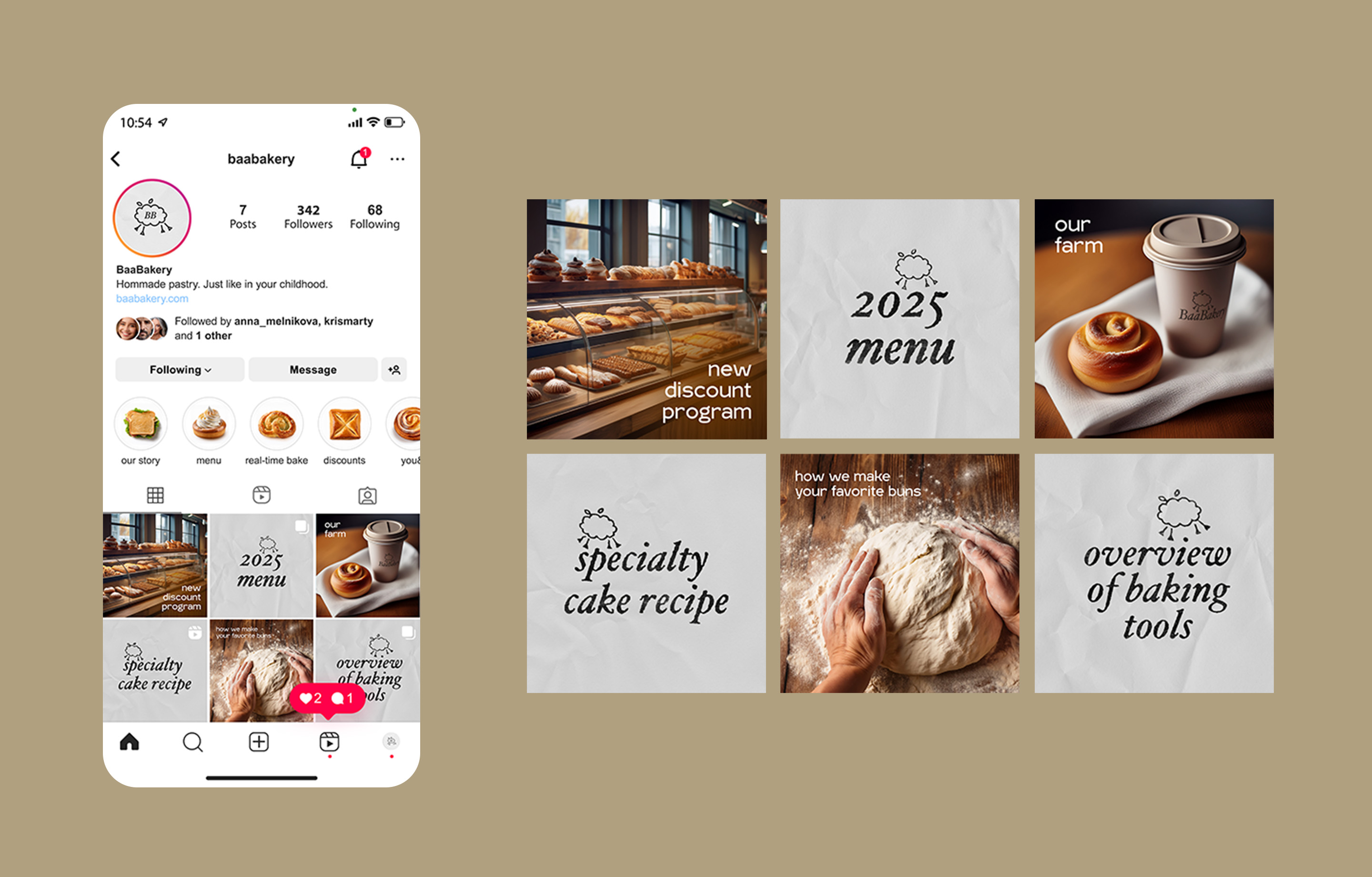 BaaBakery / айдентика для семейной пекарни — Изображение №10 — Брендинг на Dprofile