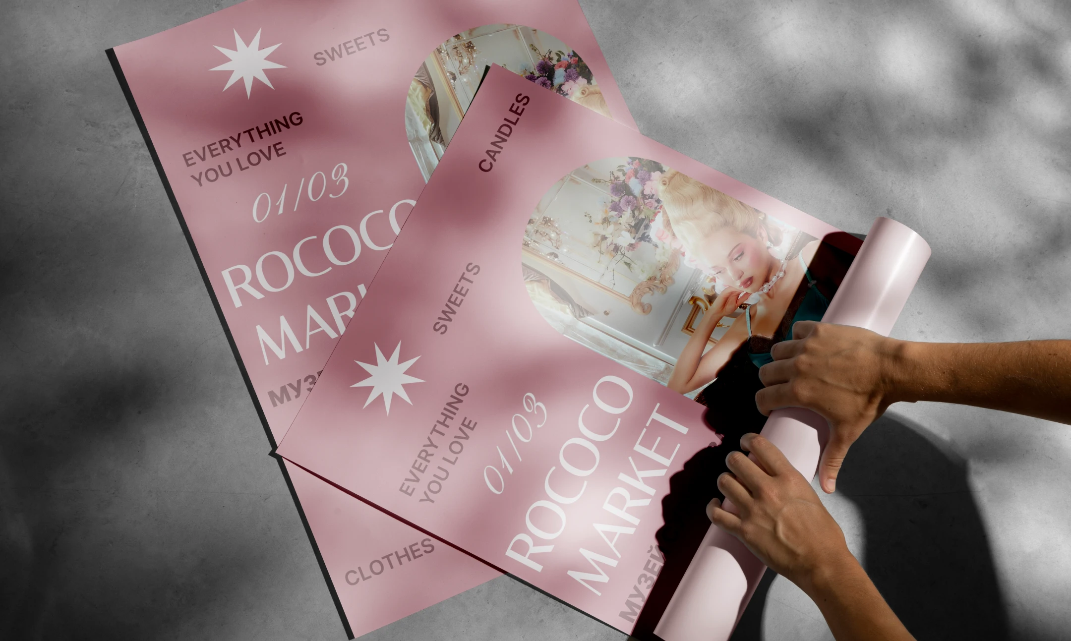 ROCOCO MARKET — Серия постеров для печати и соц сетей — Изображение №10 — Графика, Маркетинг на Dprofile