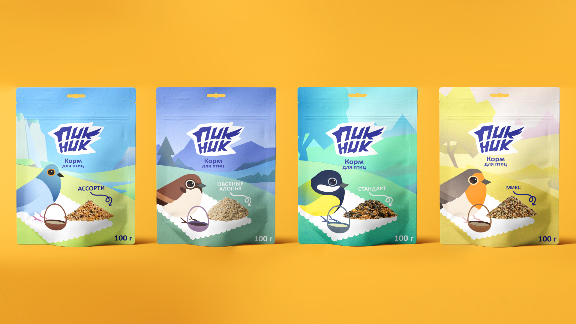 Пикник: корм для птиц — Изображение №1 — Брендинг на Dprofile