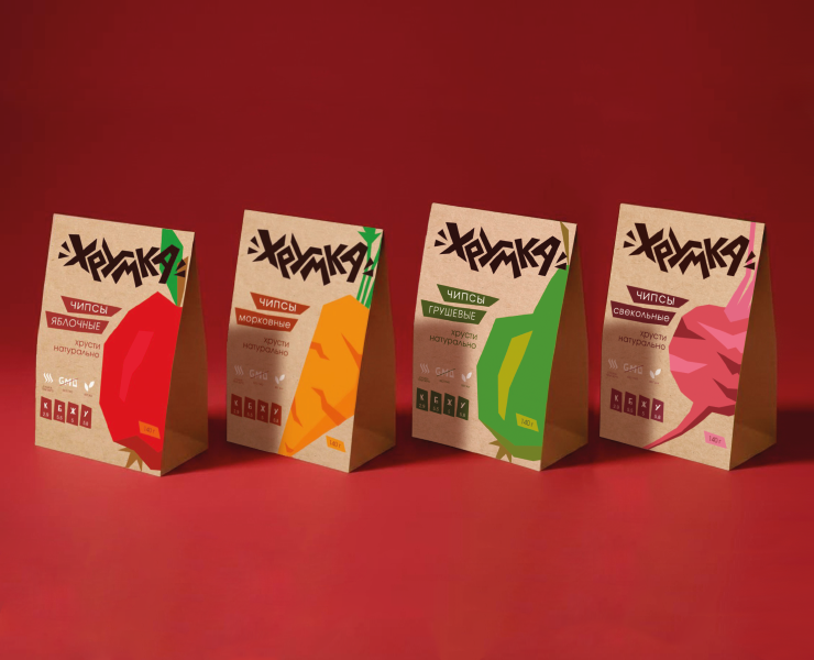 Продуктовый брендинг Хрумка ❘ Упаковка на Dprofile