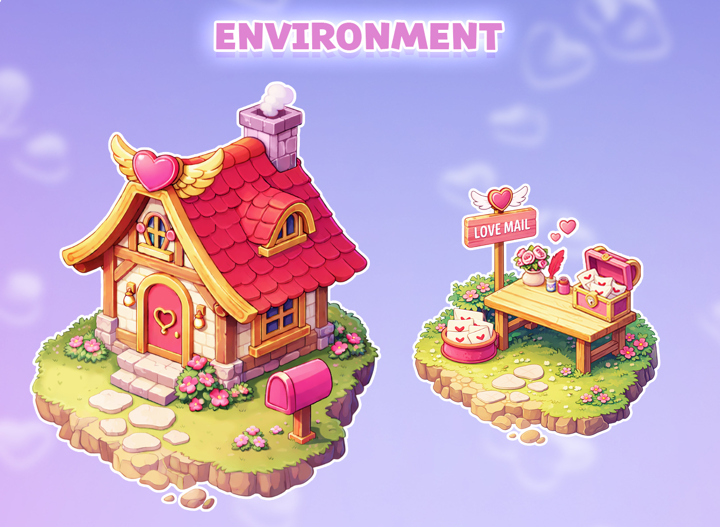 Valentine’s Cupid - Game Landing Screen (AI) — Изображение №4 — Интерфейсы, Иллюстрация на Dprofile