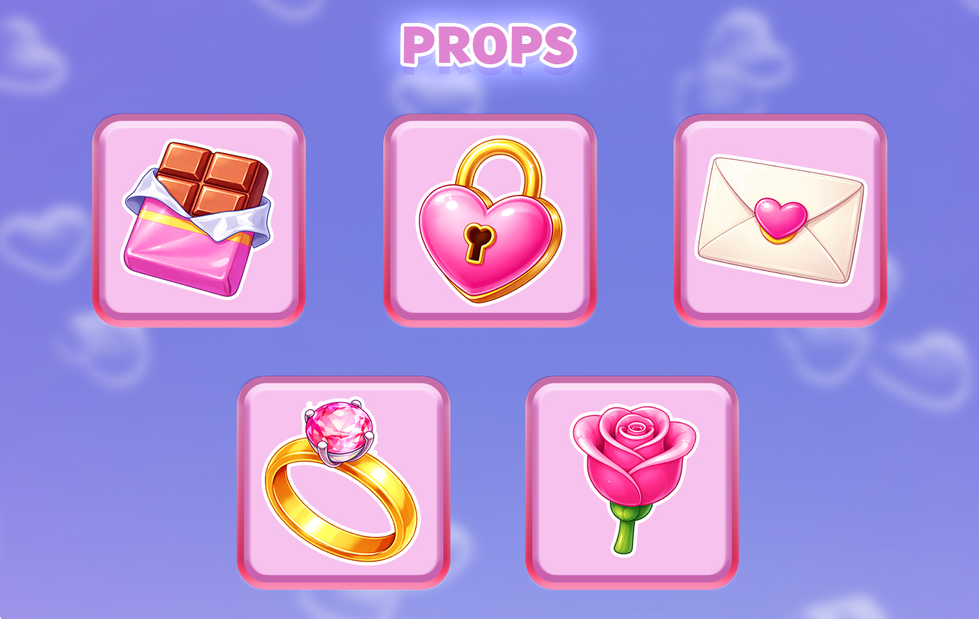 Valentine’s Cupid - Game Landing Screen (AI) — Изображение №3 — Интерфейсы, Иллюстрация на Dprofile