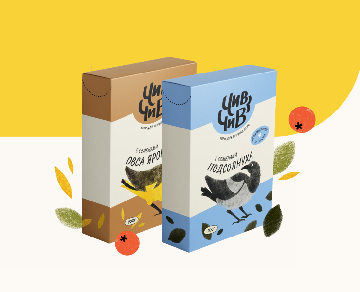 Корм для уличных птиц «Чив Чив» — Интерфейсы, Брендинг на Dprofile