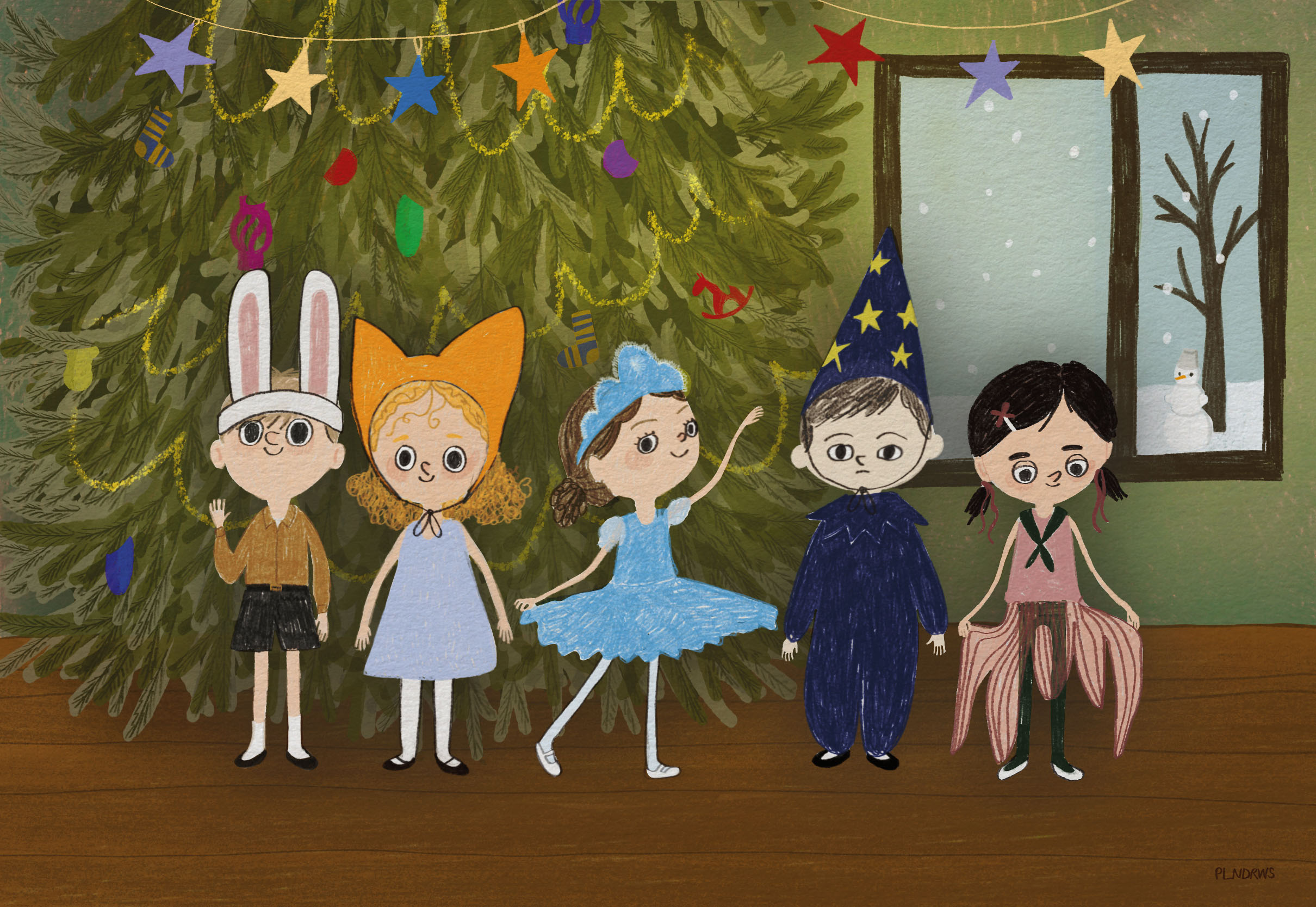 Открытки на новогоднюю тематику 2025-2026 — Изображение №7 — Брендинг, Иллюстрация на Dprofile