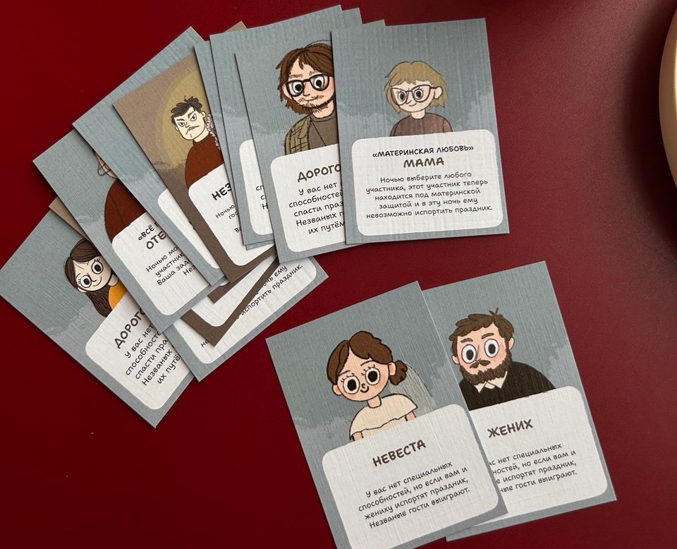 Карточки для игры "СВАДЕБНАЯ МАФИЯ" на Dprofile