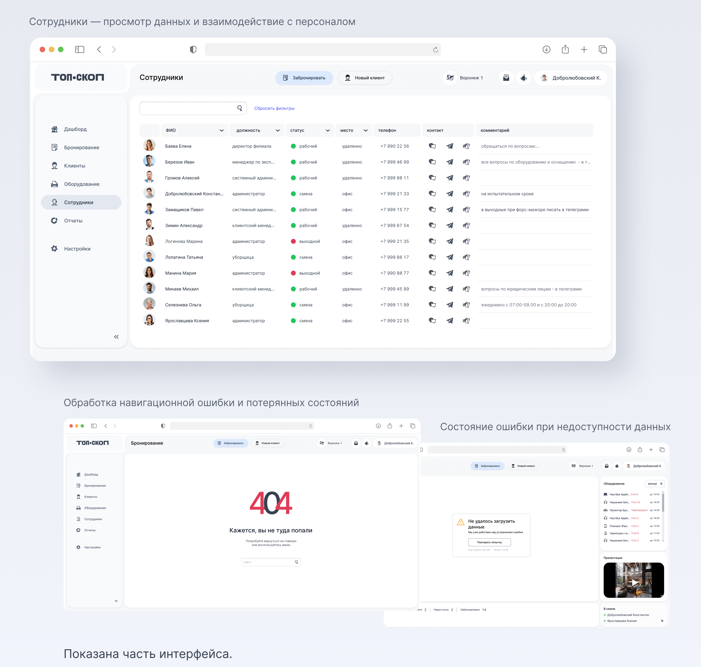 Админ-панель для управления коворкингом — Изображение №9 — Интерфейсы на Dprofile