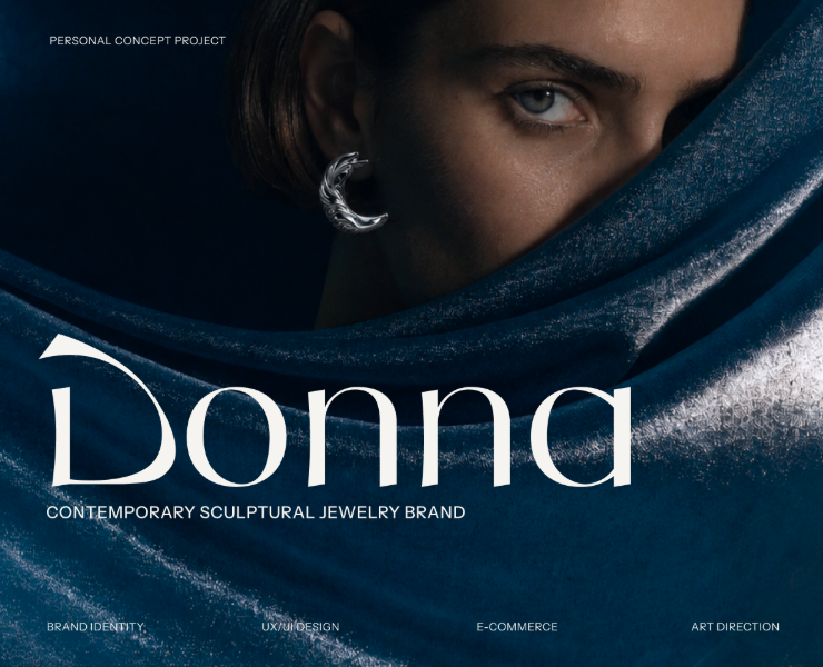 DONNA | Концепт ювелирного бренда и e-commerce платформы на Dprofile