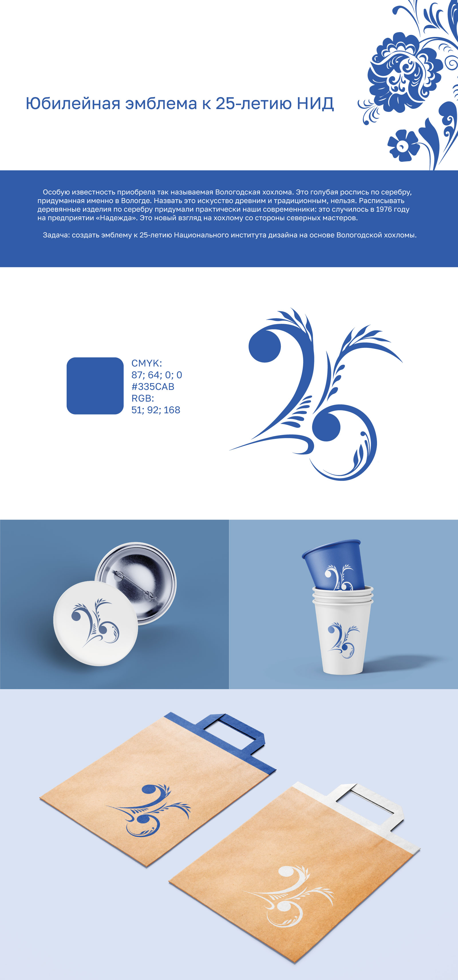 Юбилейная эмблема к 25-летию НИД — Изображение №1 — Брендинг на Dprofile