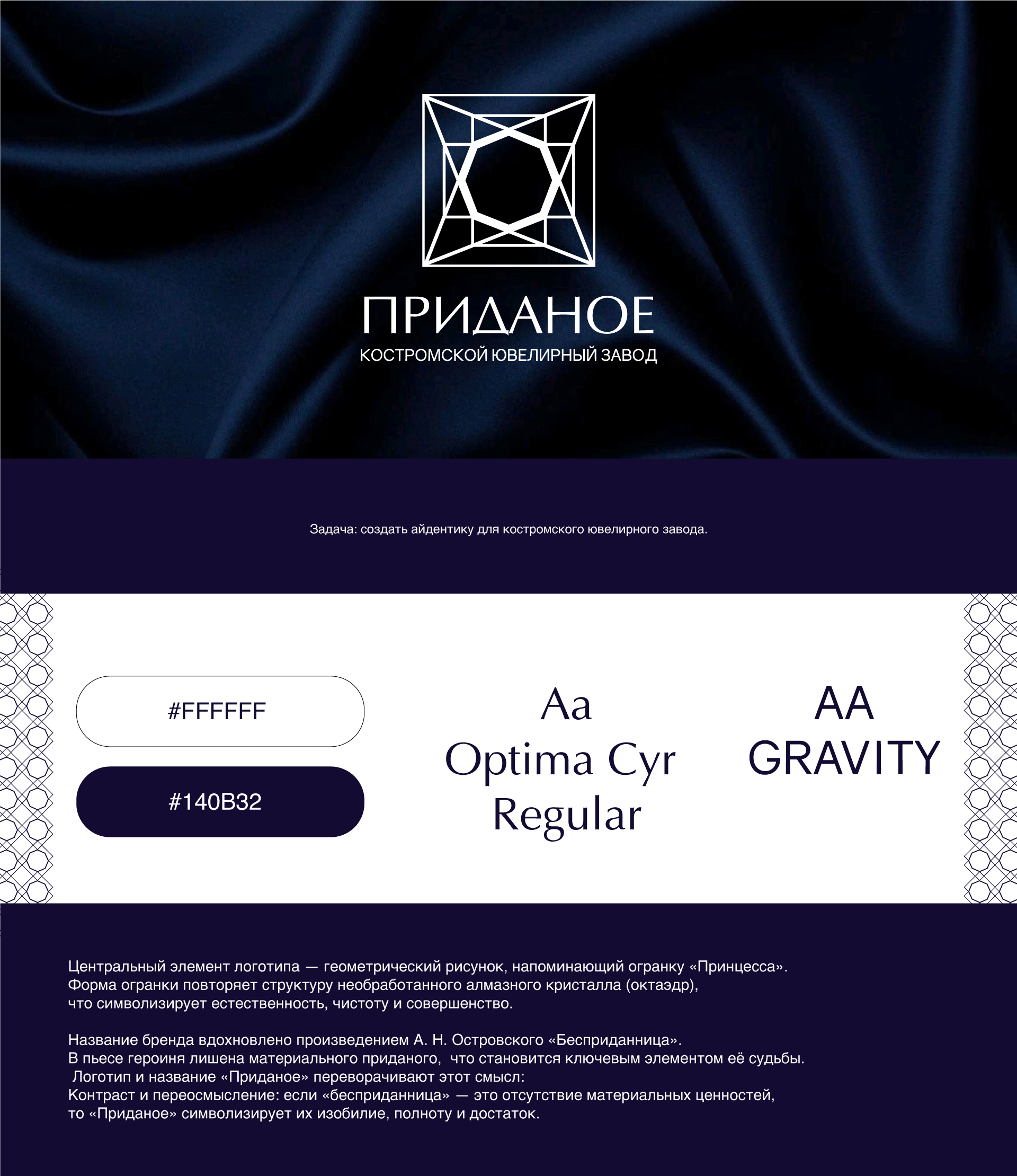 Айдентика для костромского ювелирного завода — Изображение №1 — Брендинг на Dprofile